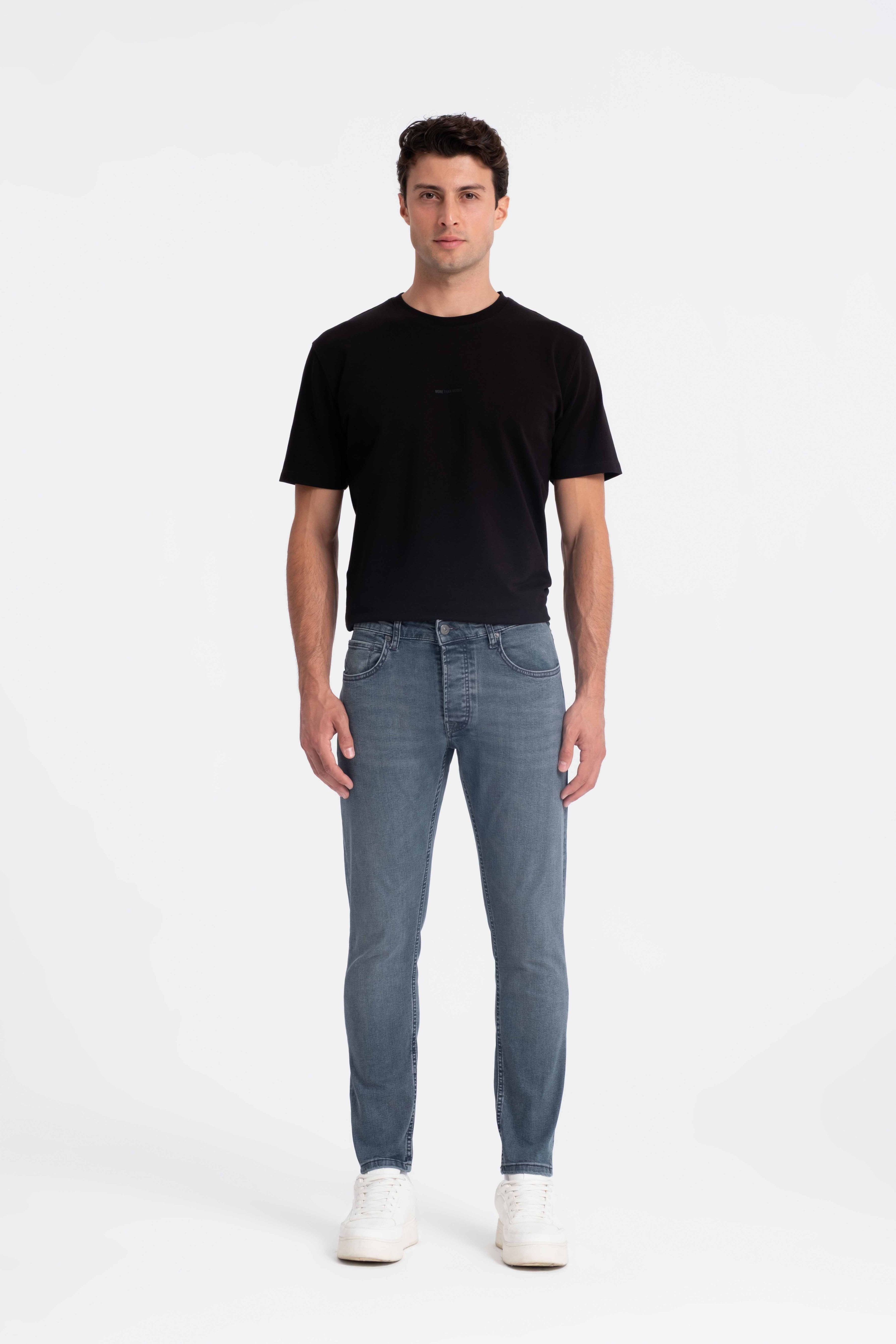 NORMAL BEL DÜĞMELİ DAR PAÇA -R