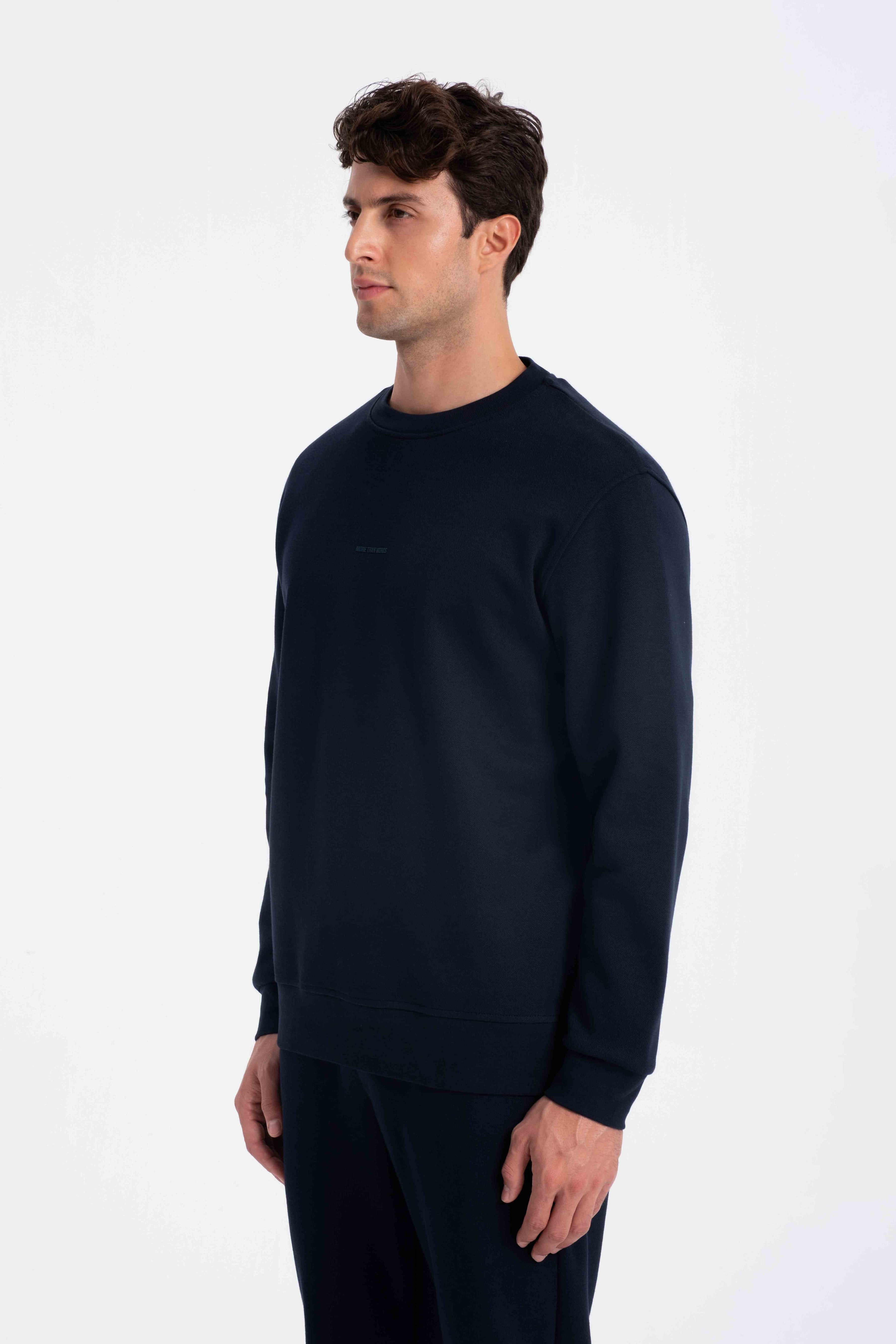 9519 JS 0 YAKA LAKİNT SWEAT -R - Color: LACİVERT