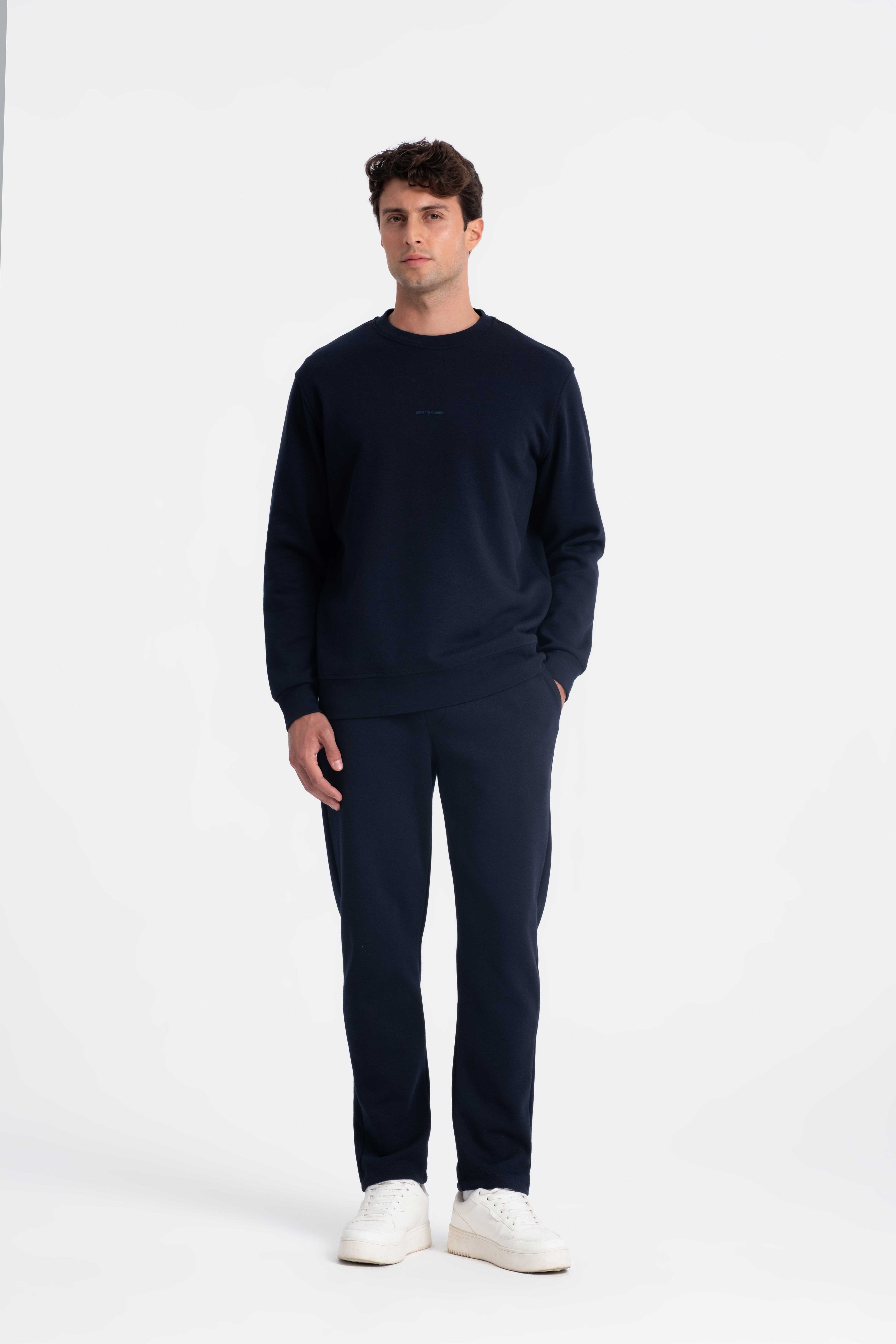 9519 JS 0 YAKA LAKİNT SWEAT -R - Color: LACİVERT