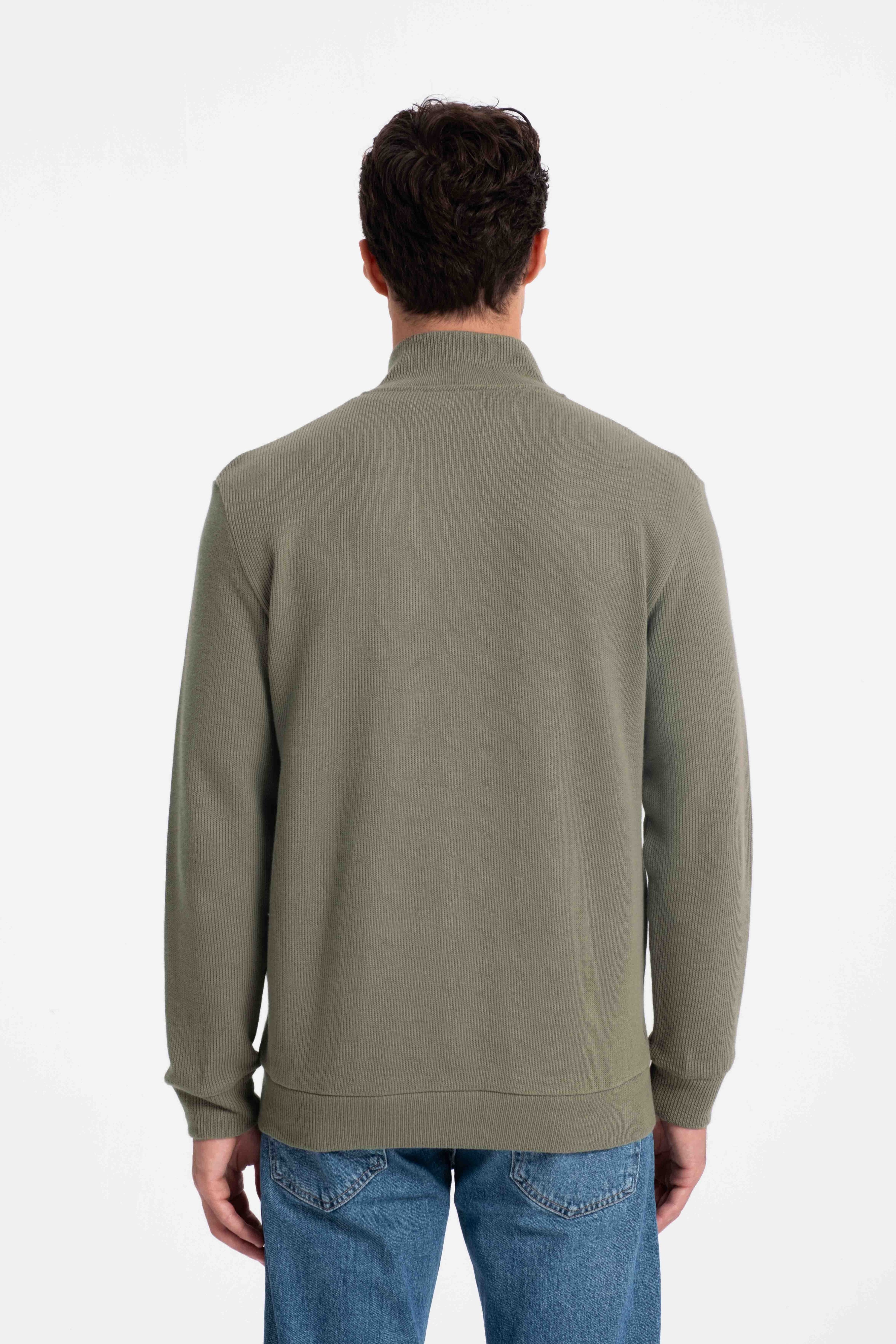 9552 JS DİK YAKA GİPELİ SELANİK HIRKA -R - Color: HAKİ