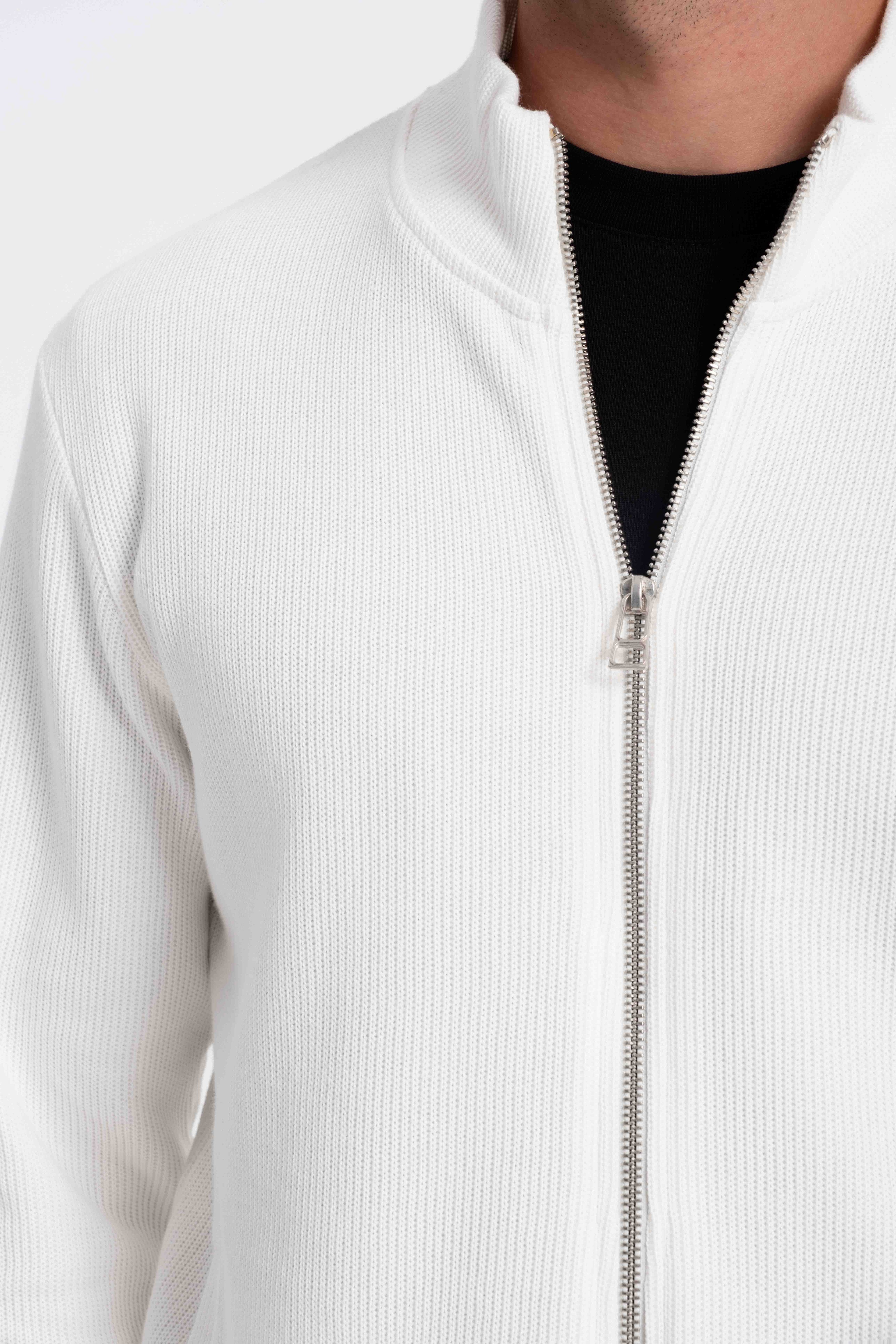 9552 JS DİK YAKA GİPELİ SELANİK HIRKA -R - Color: EKRU