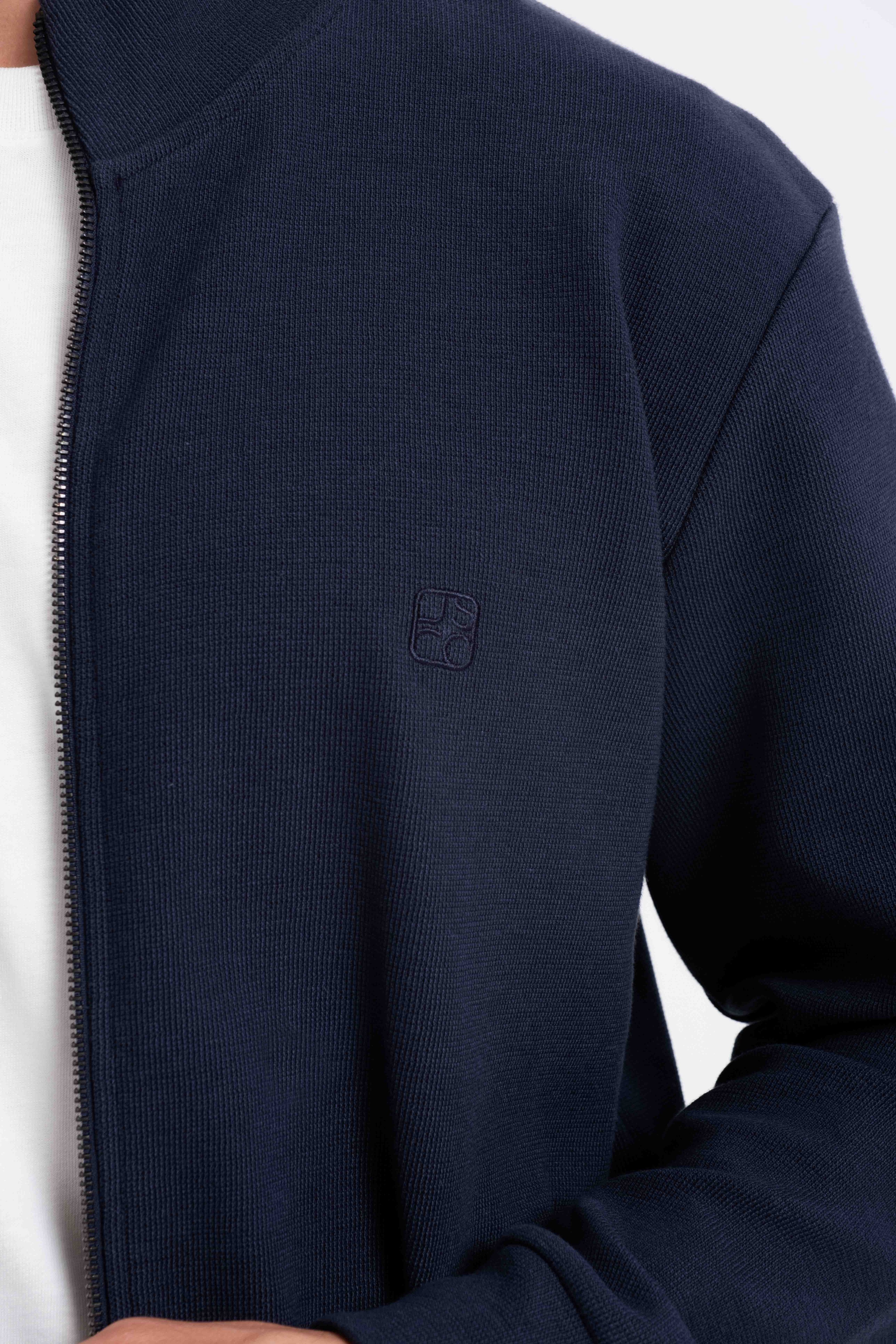 9553 JS DİK YAKA PITIRCIK SELANİK HIRKA -R - Color: INDIGO