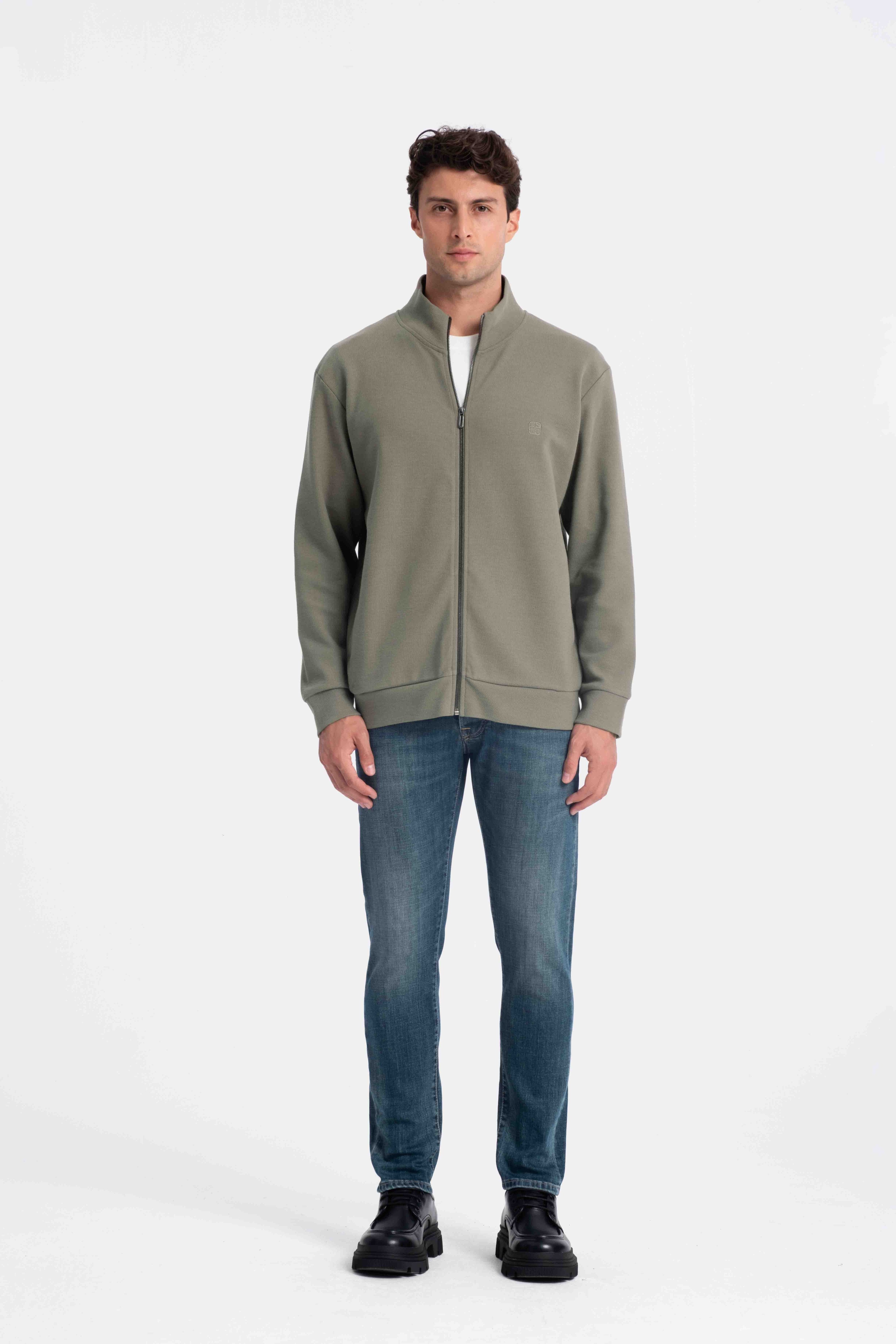 9553 JS DİK YAKA PITIRCIK SELANİK HIRKA -R - Color: HAKİ