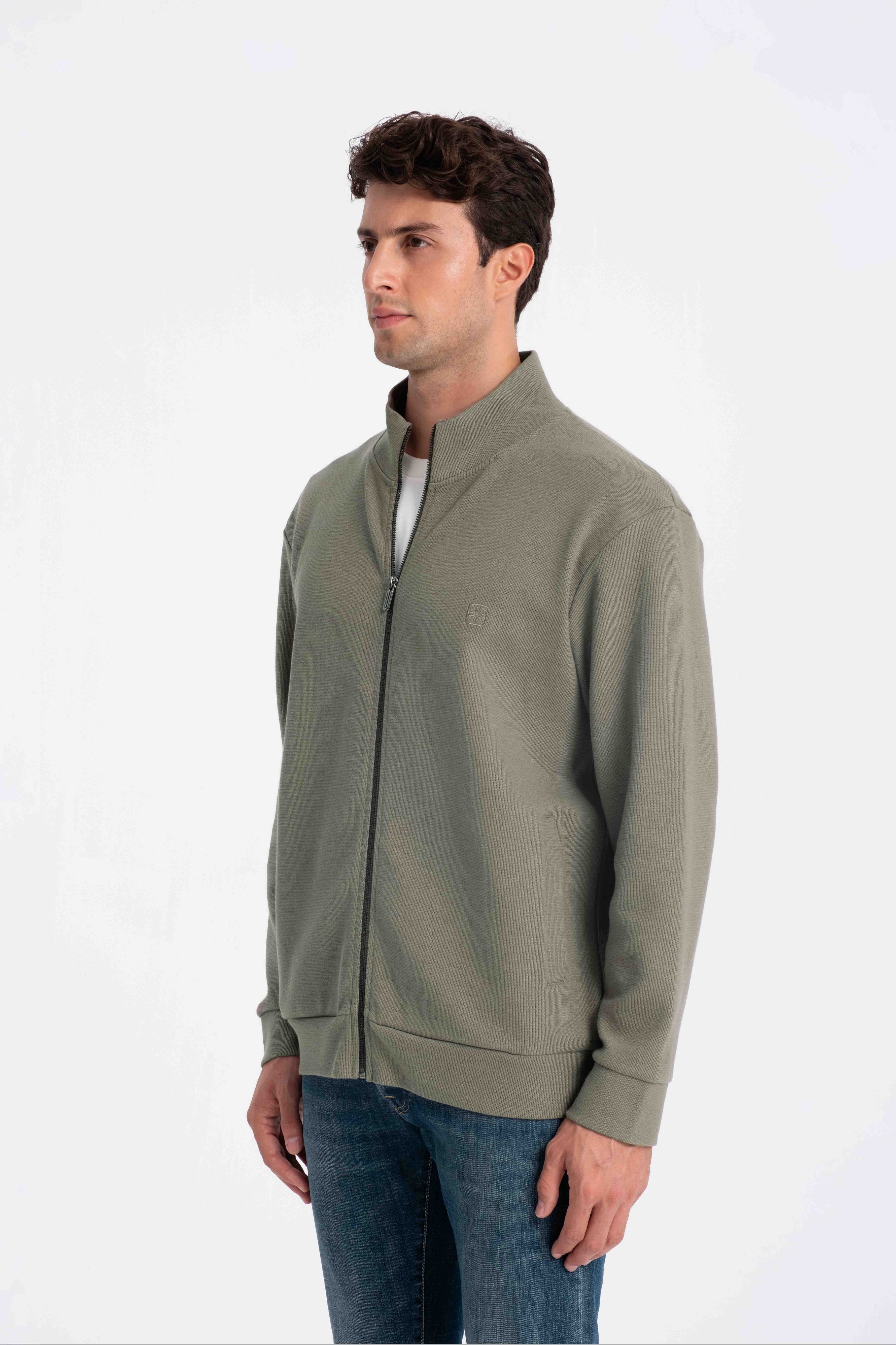 9553 JS DİK YAKA PITIRCIK SELANİK HIRKA -R - Color: HAKİ