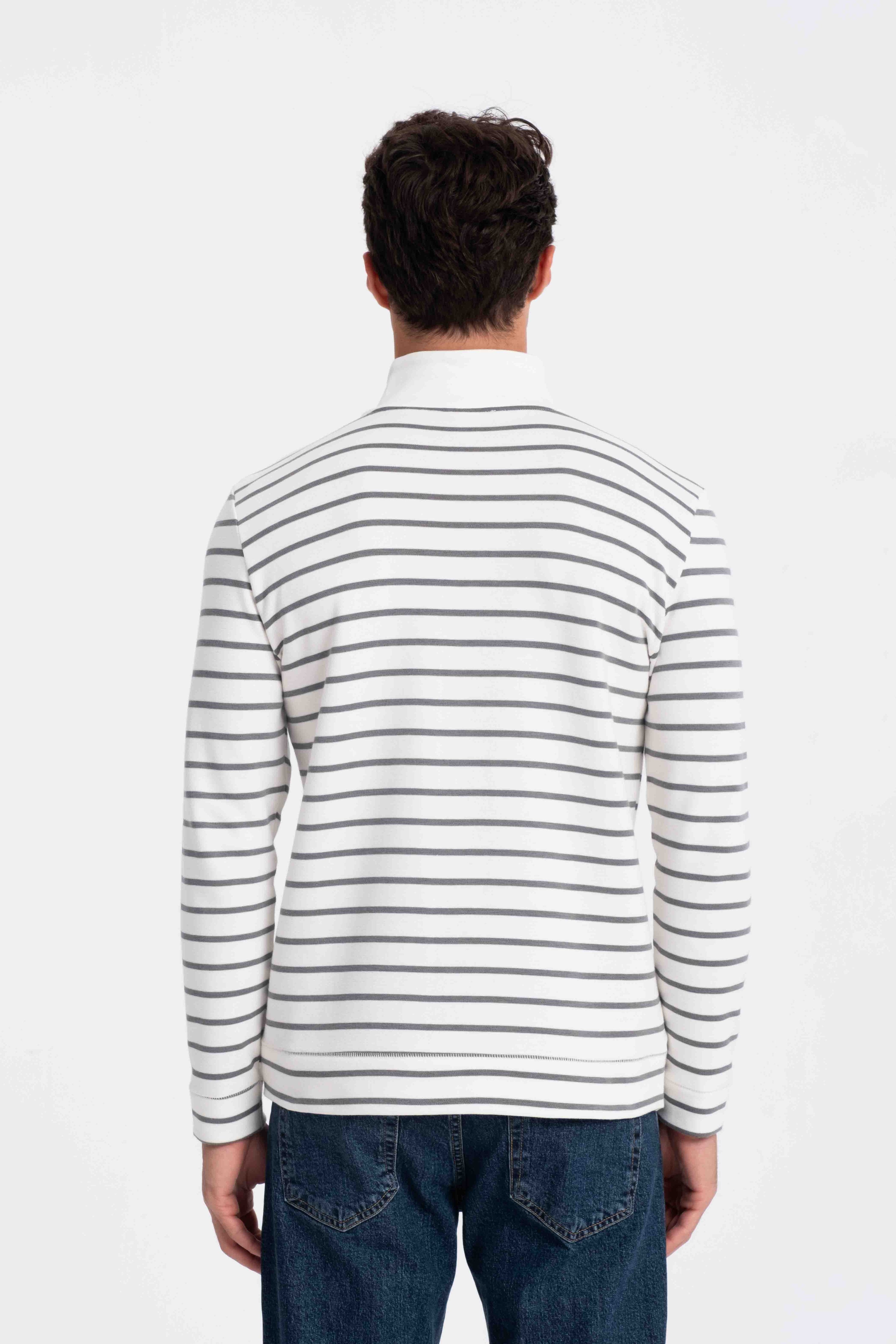 9558 JS DİK YAKA FERMUARLI RİNGEL SWEAT -R - Color: A.HAKI