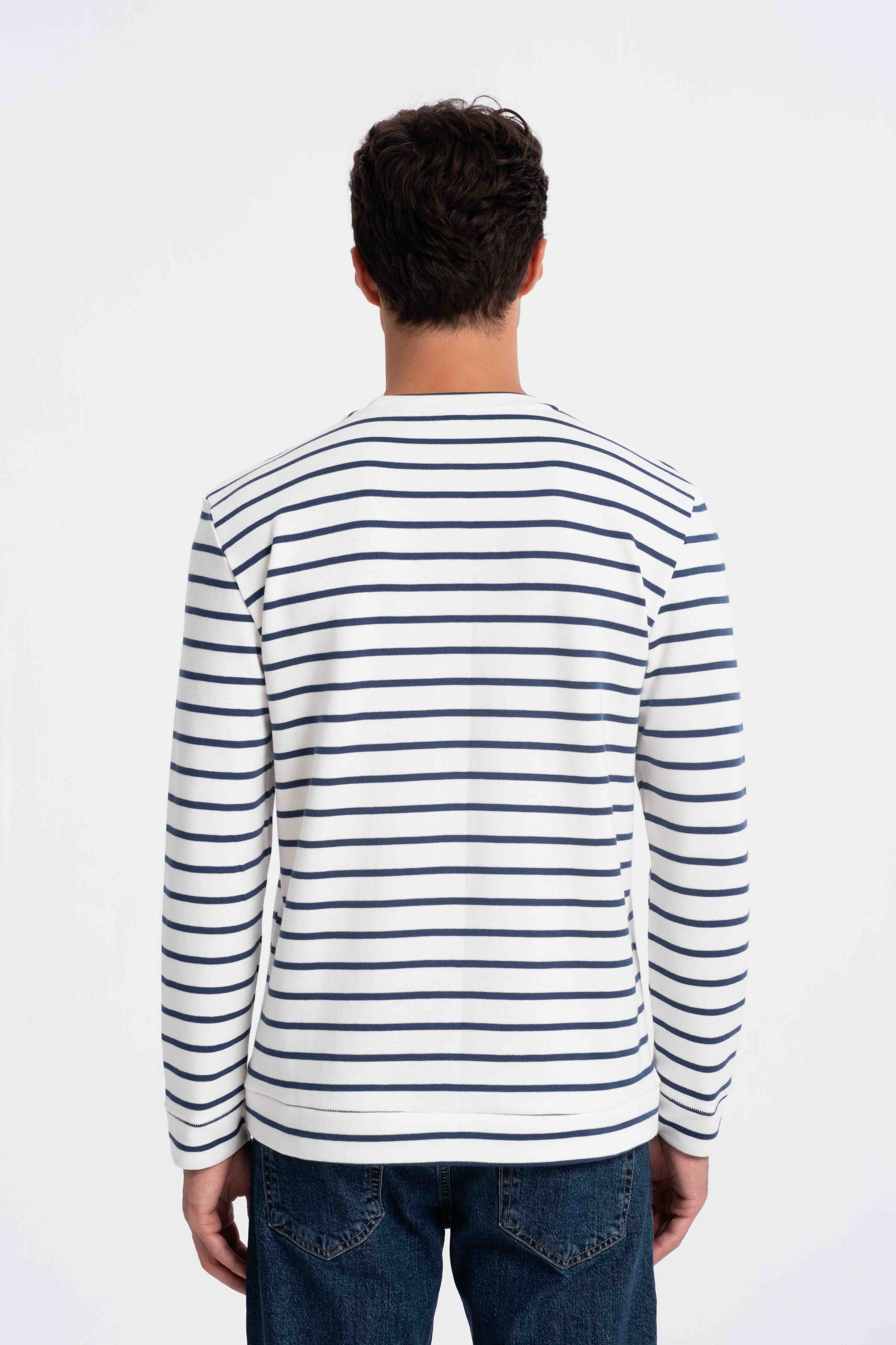 9559 JS 0 YAKA RİNGEL SELANİK SWEAT -R - Color: LACİVERT