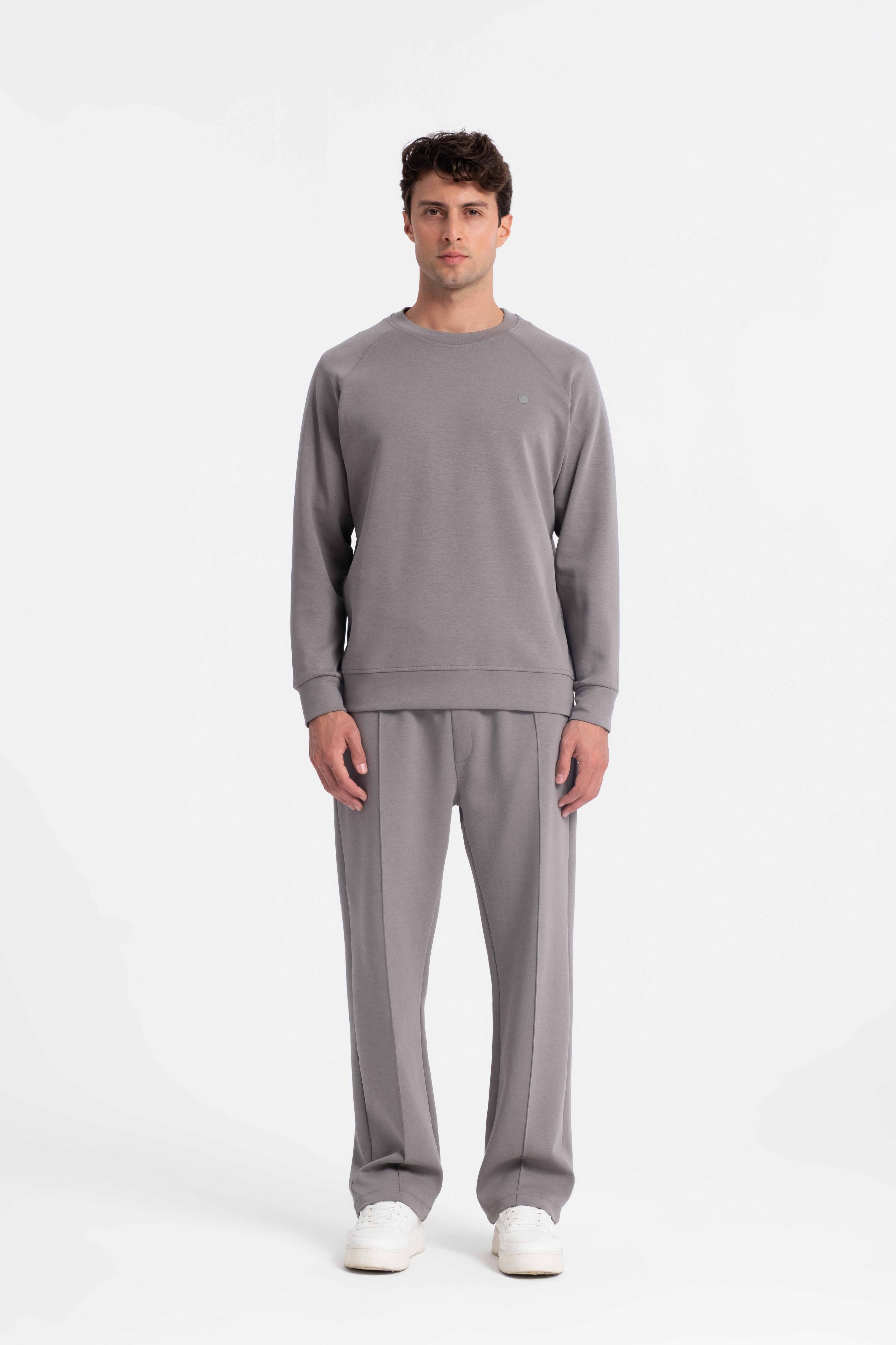 9563 JS 0 YAKA LYC DOUBLE FACE SWEAT -R - Color: A.HAKI