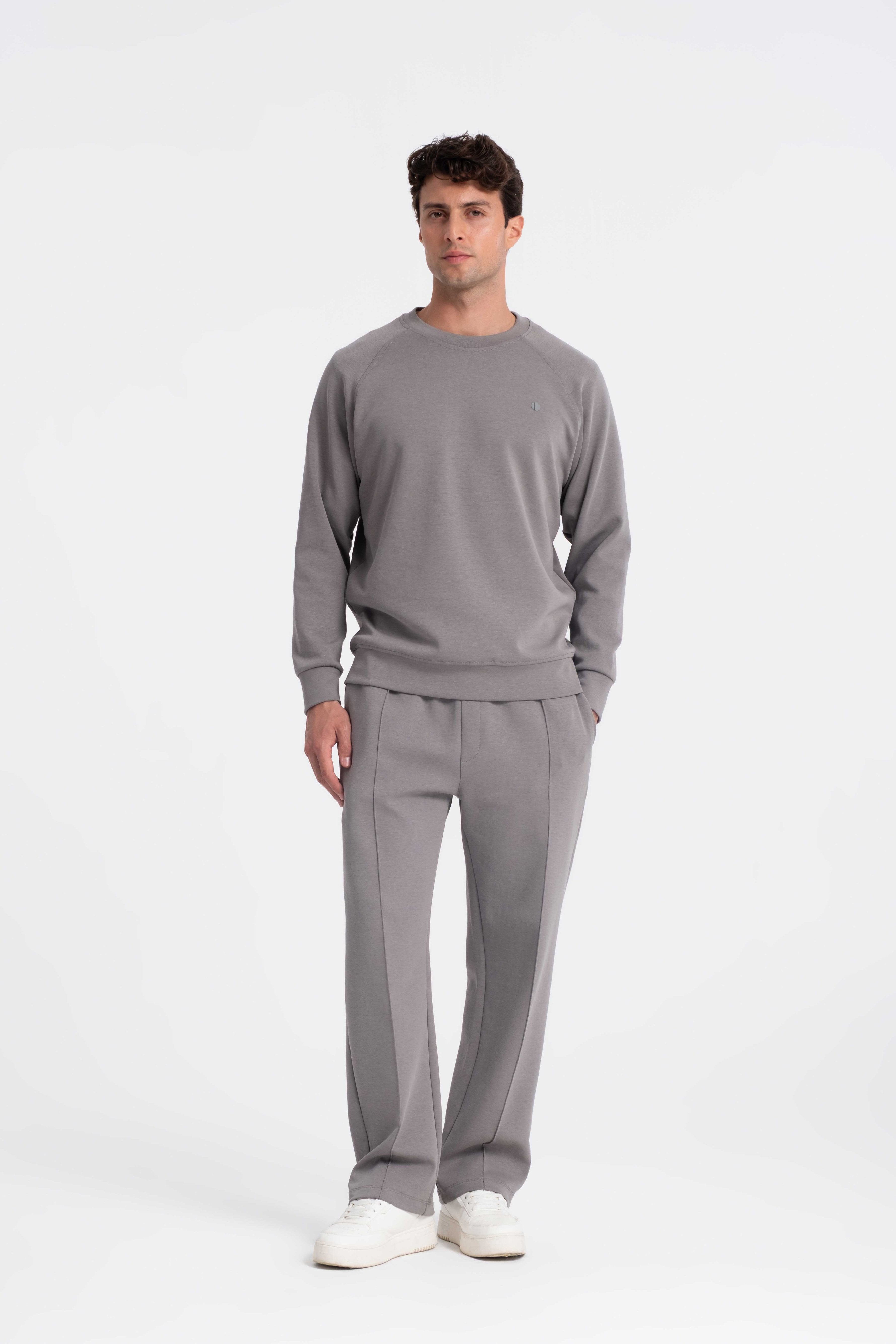 9563 JS 0 YAKA LYC DOUBLE FACE SWEAT -R - Color: A.HAKI