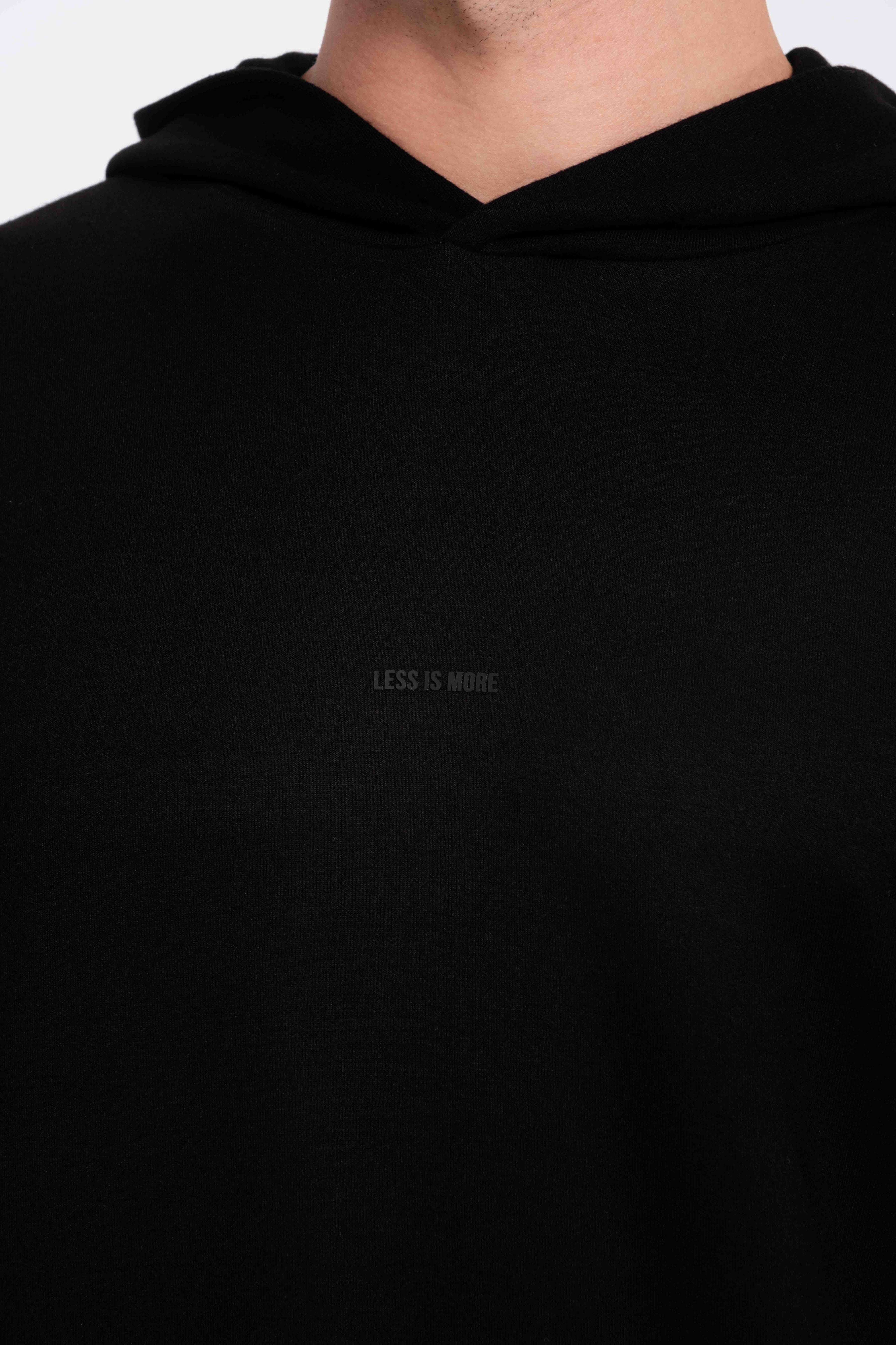 9571 JS KAPŞONLU MODAL SWEAT -R - Color: SİYAH