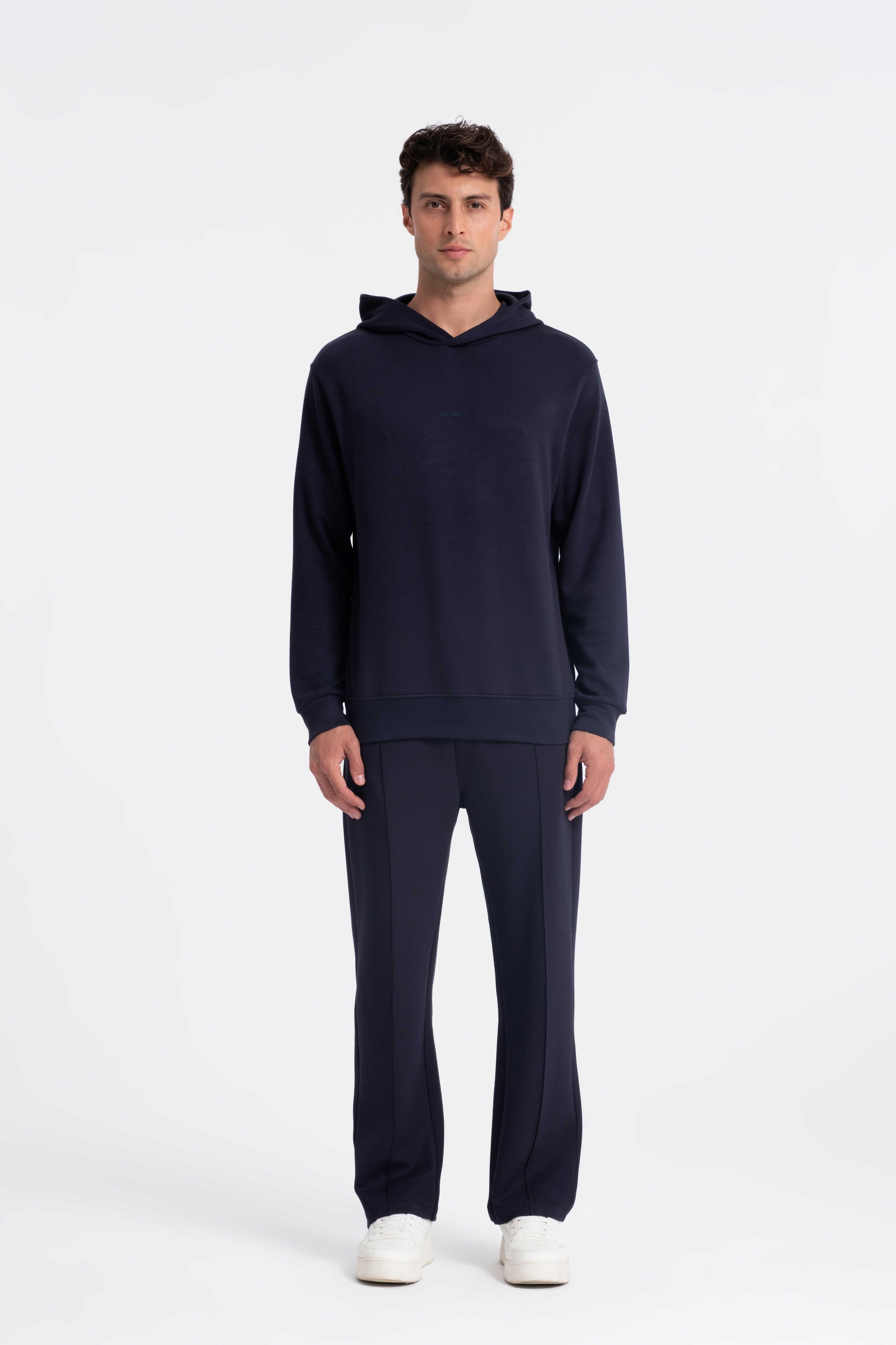 9571 JS KAPŞONLU MODAL SWEAT -R - Color: LACİVERT