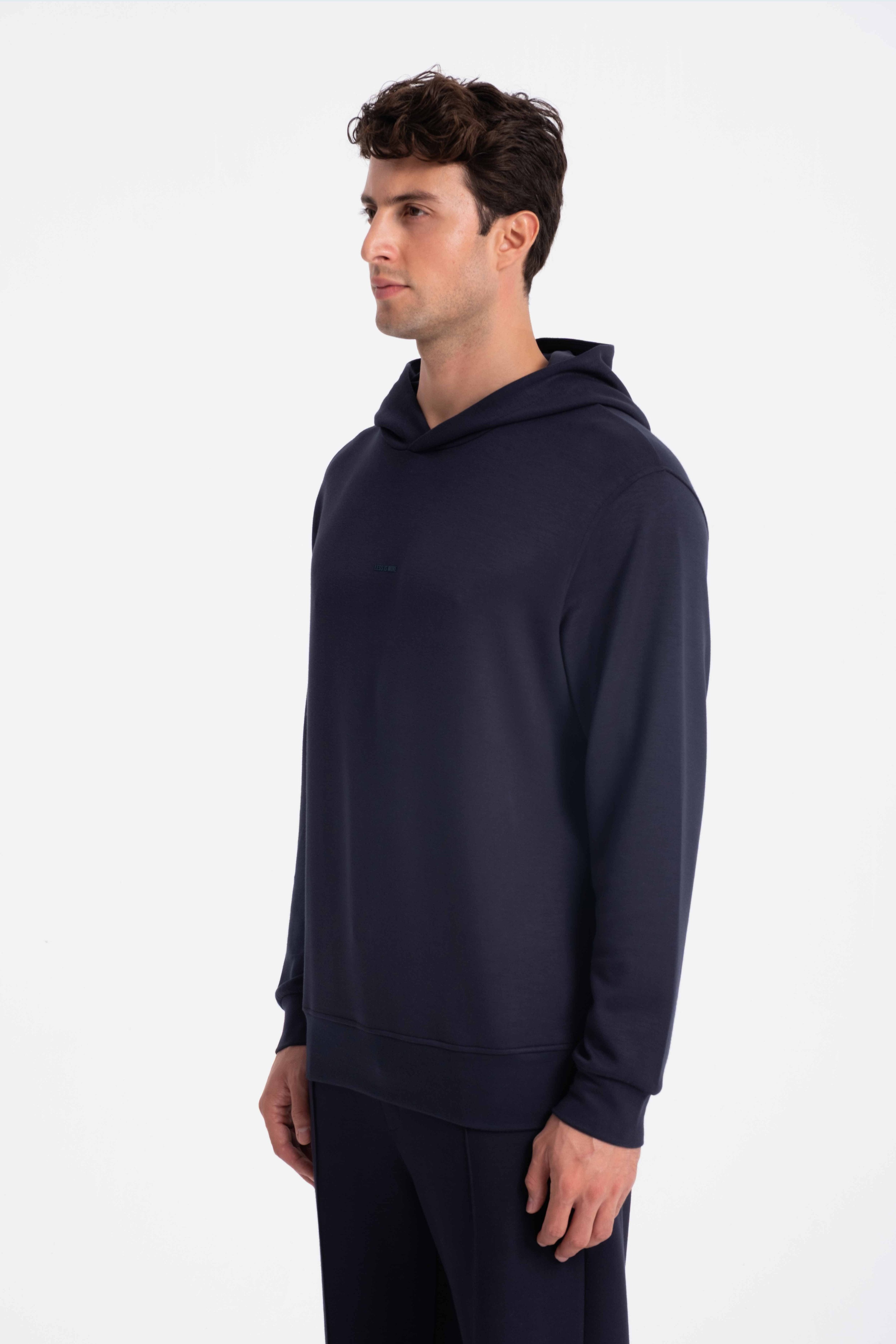 9571 JS KAPŞONLU MODAL SWEAT -R - Color: LACİVERT