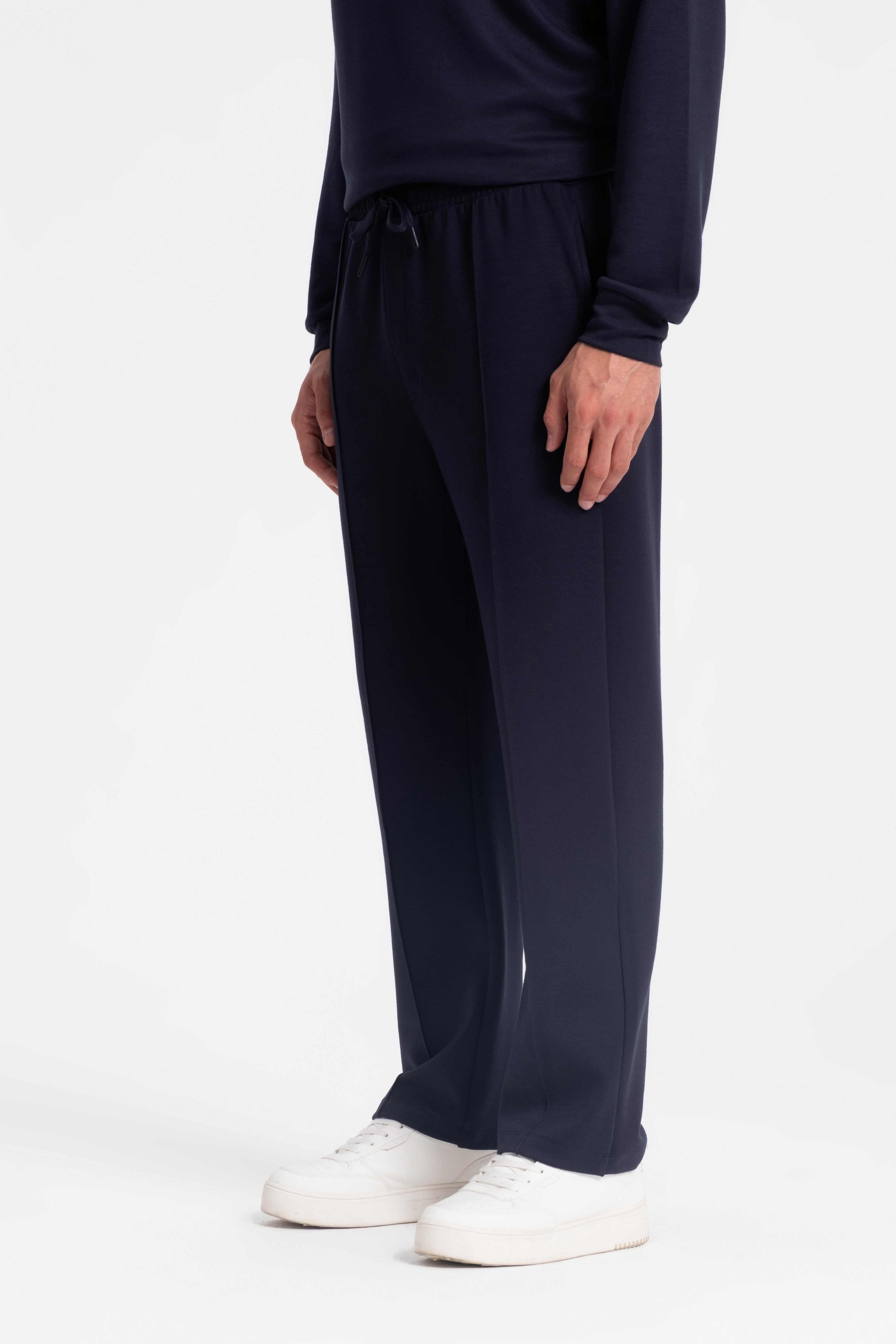9574 JS MODAL BAGGY ÖRME PANT -R - Color: LACİVERT