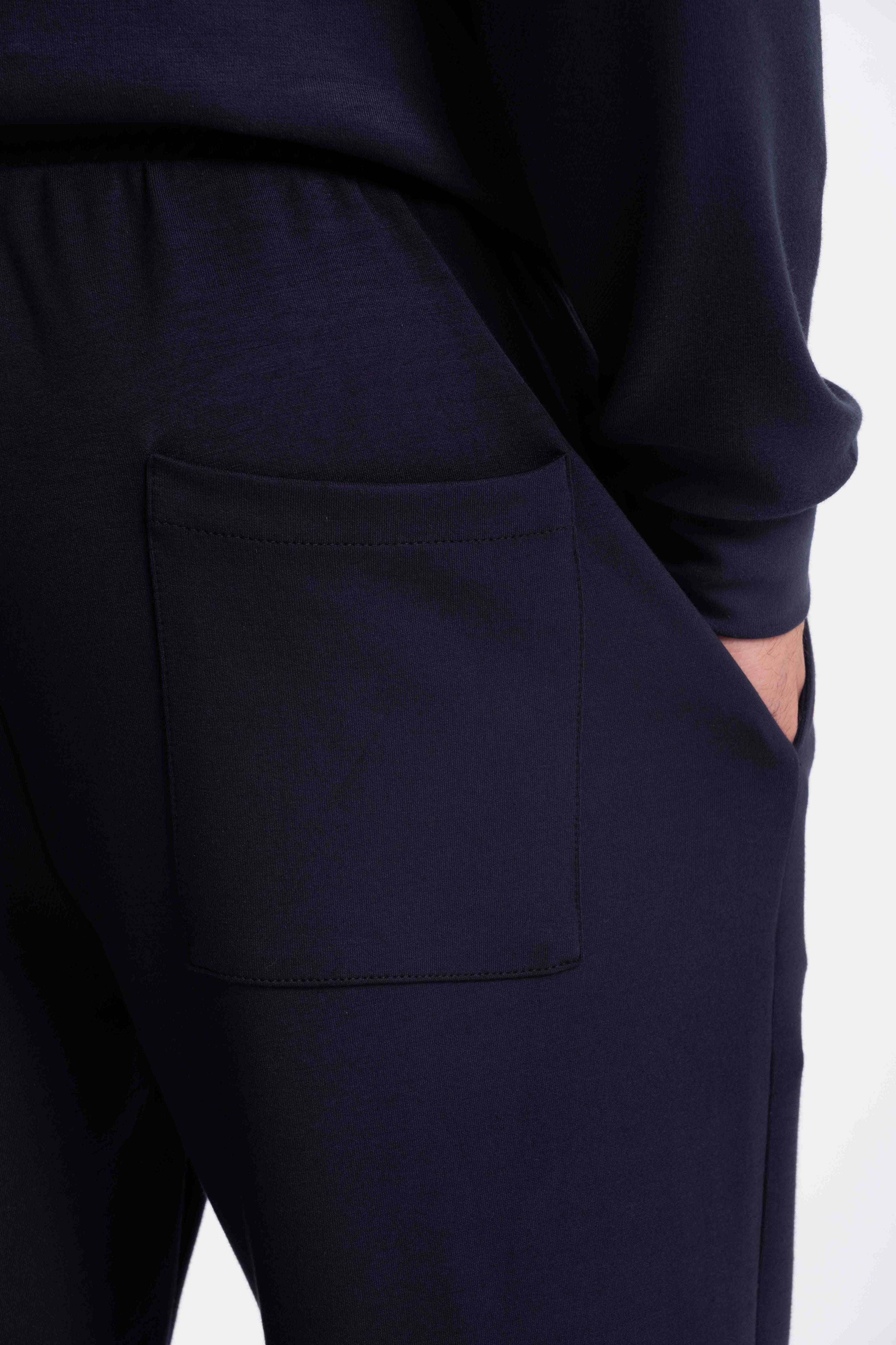 9574 JS MODAL BAGGY ÖRME PANT -R - Color: LACİVERT