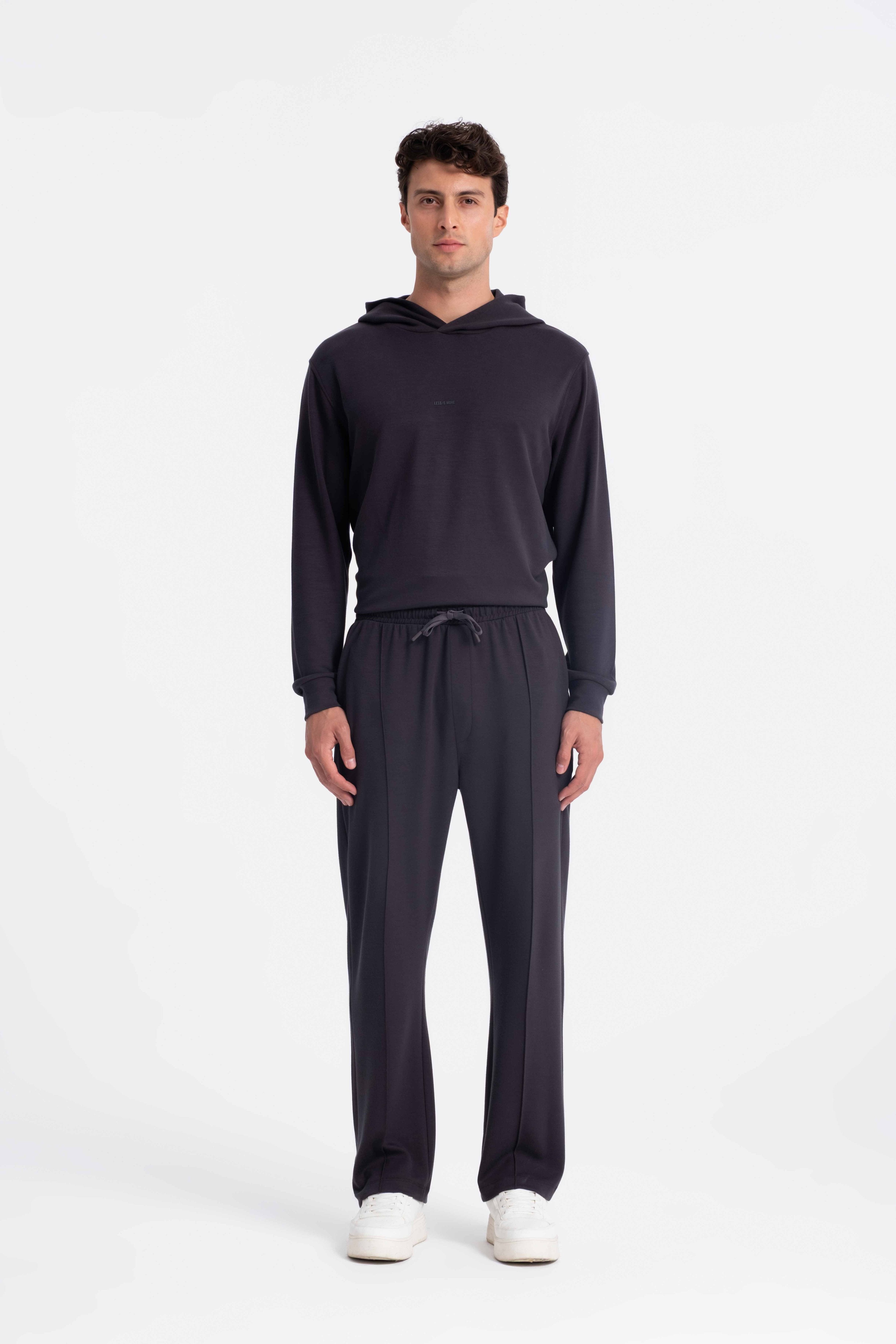 9574 JS MODAL BAGGY ÖRME PANT -R - Color: ANTRASİT