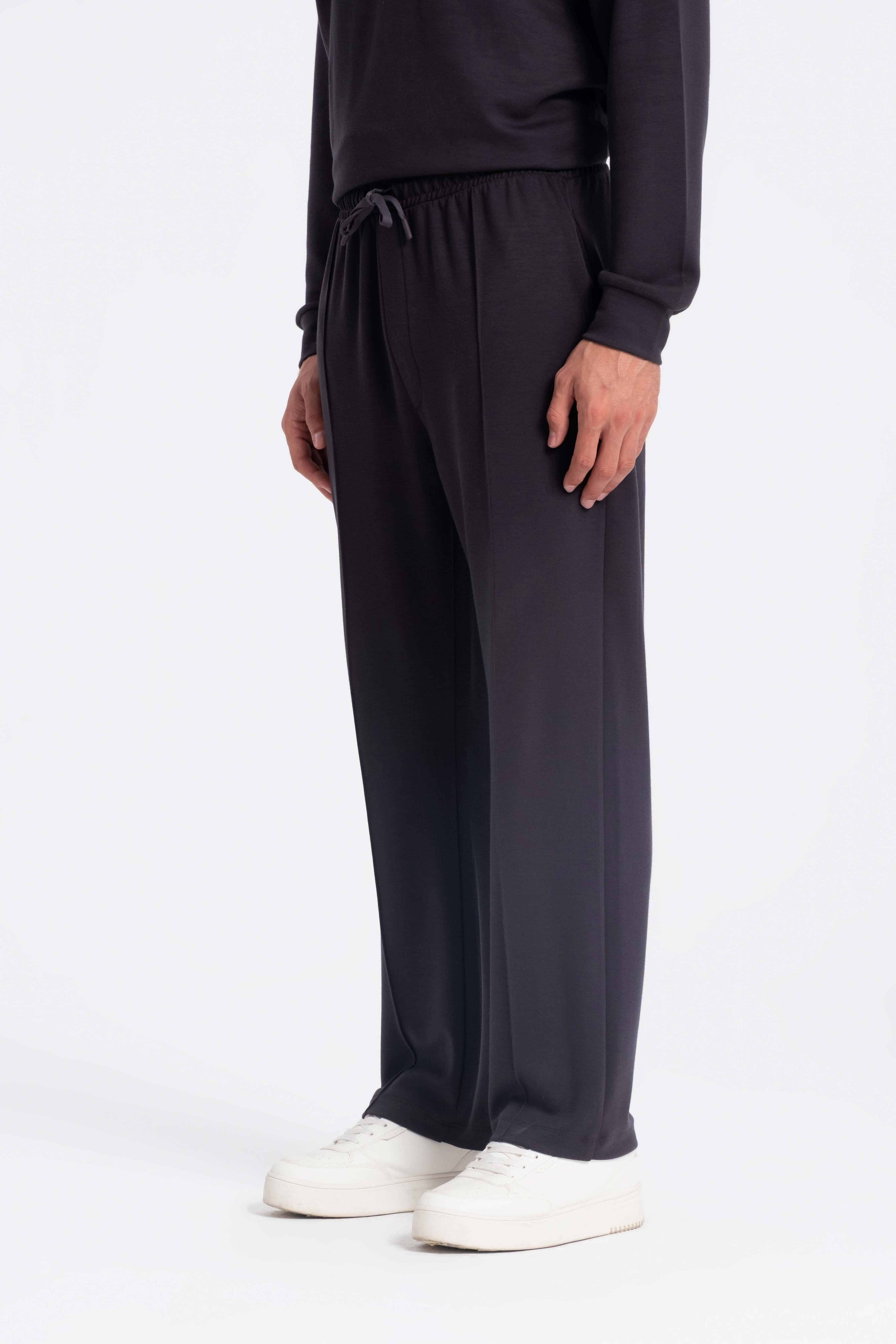 9574 JS MODAL BAGGY ÖRME PANT -R - Color: ANTRASİT
