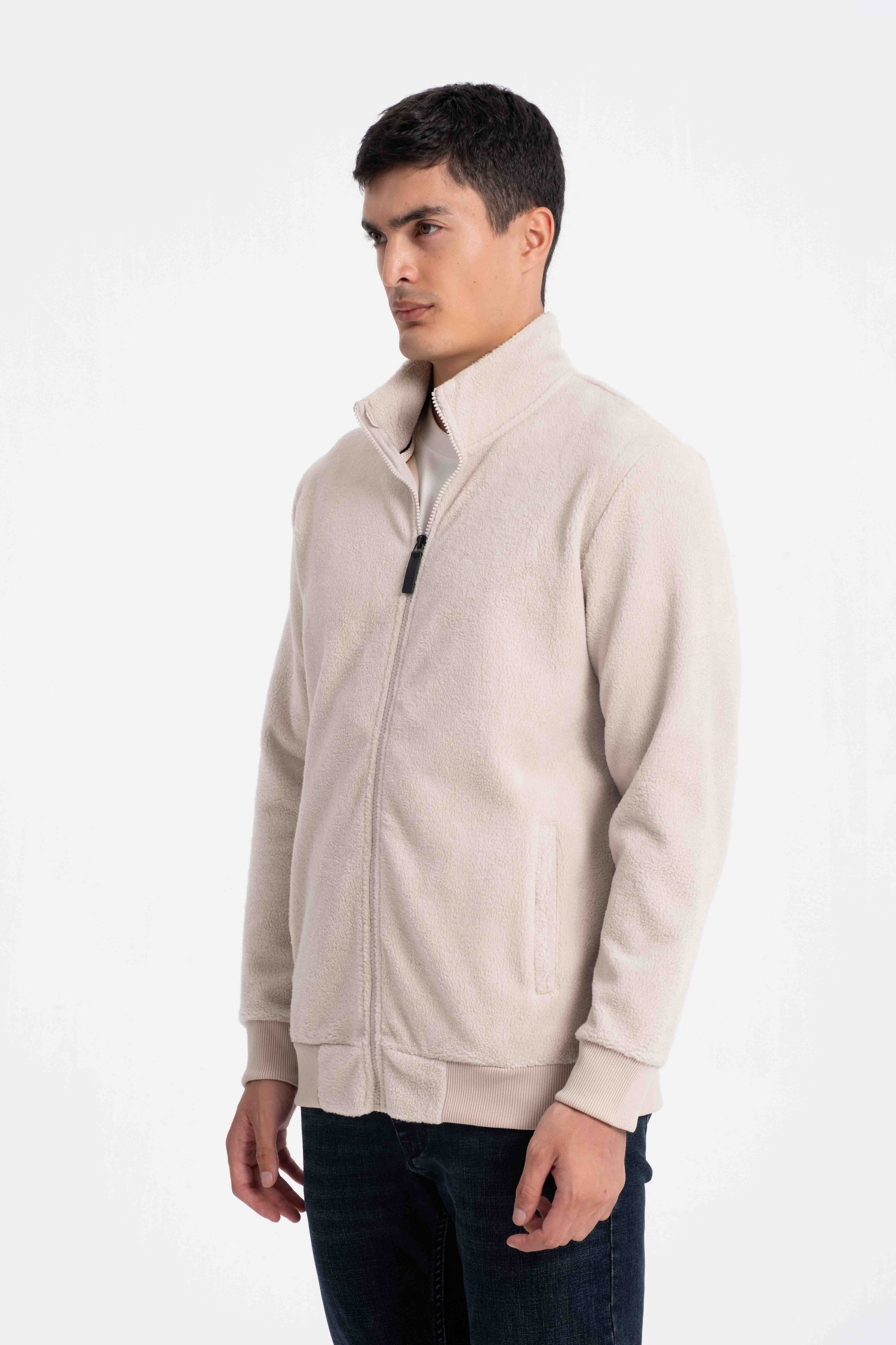 9579 JS DİK YAKA İNTERSOFT HIRKA -R - Color: KUM BEJİ