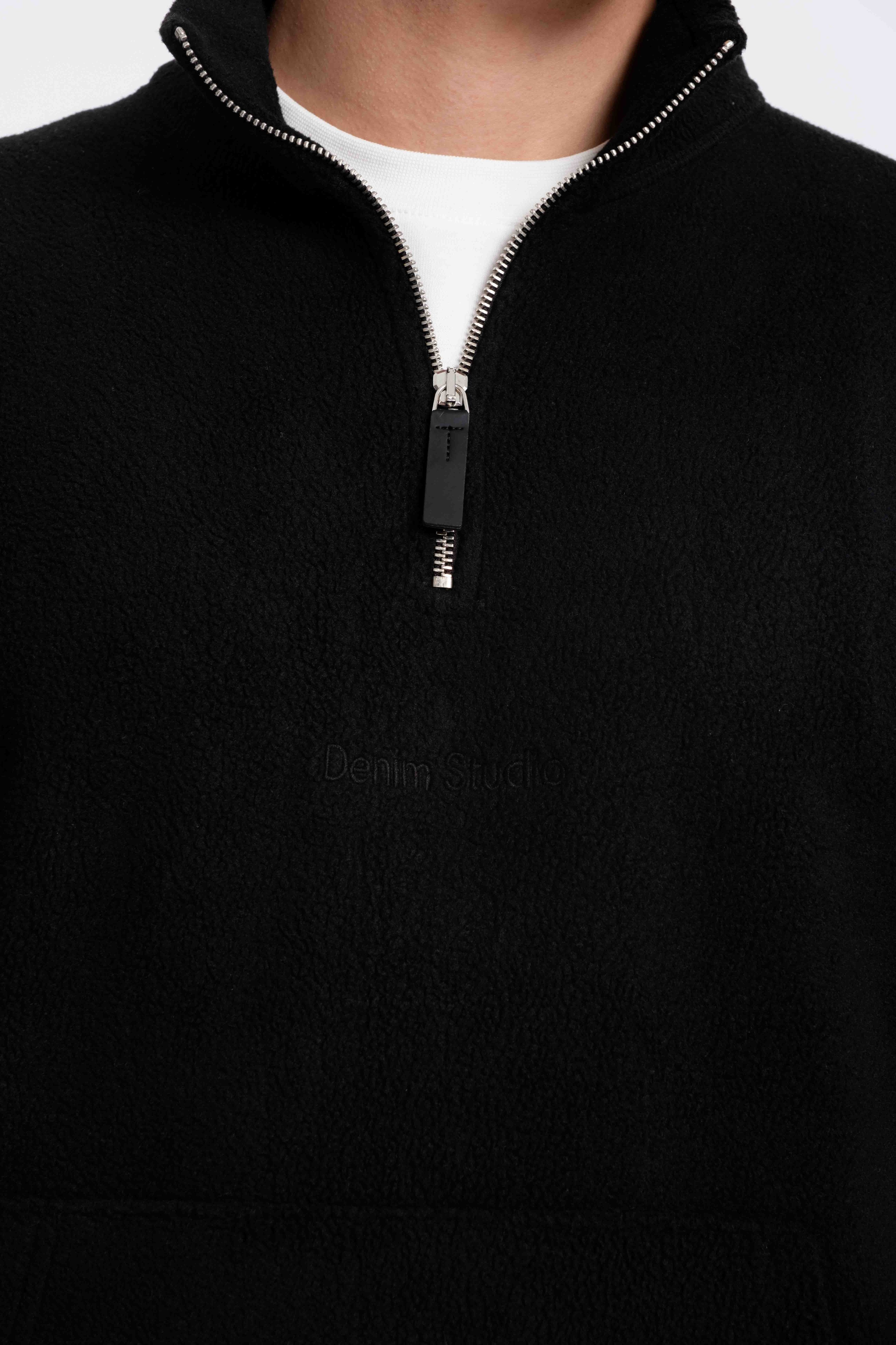 9581 JS DİK YAKA KANGURU İNTERSOFT SWEAT -R - Color: SİYAH