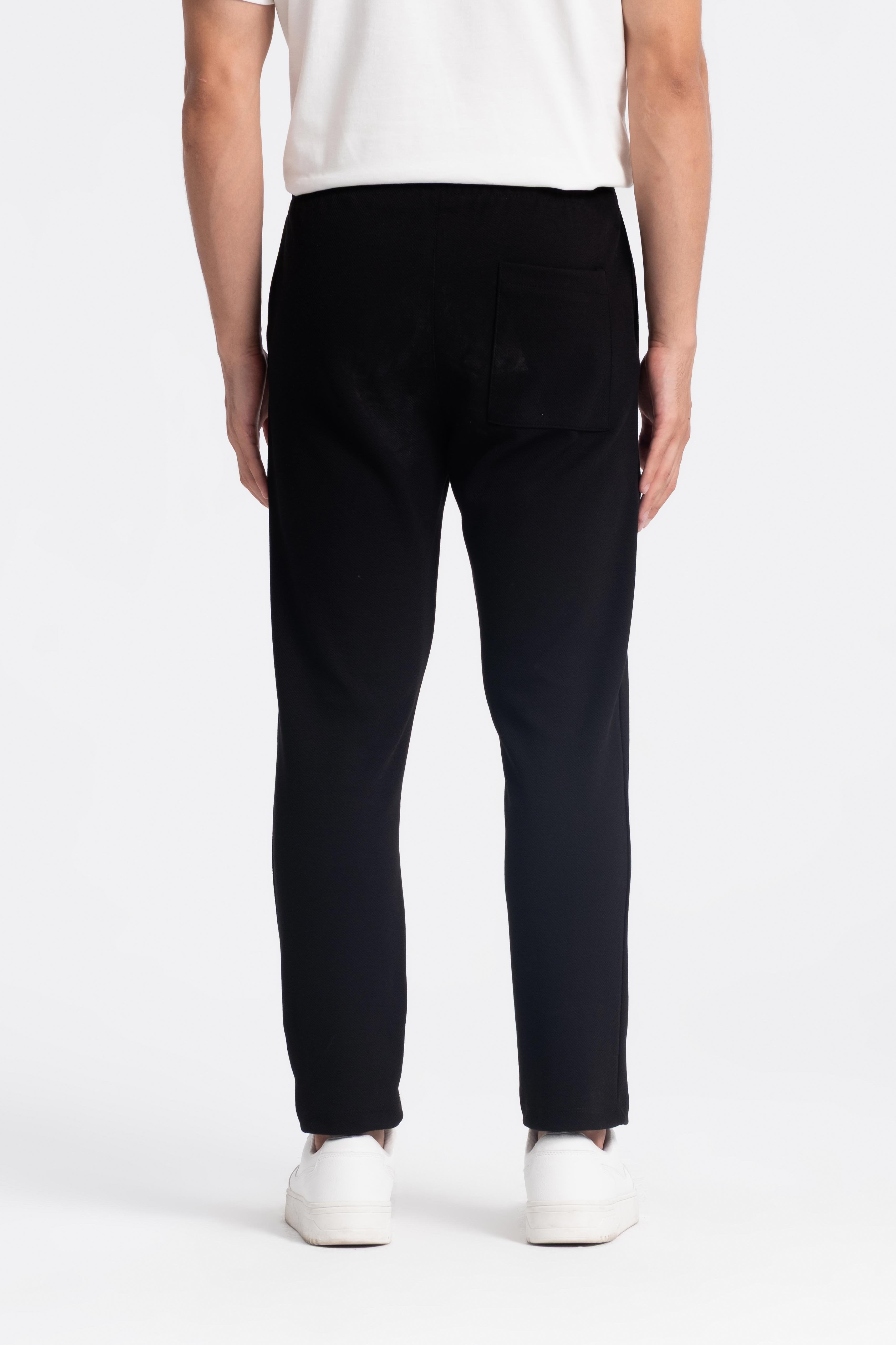 9583 JS DİYAGONEL ÖRME PANT -R - Color: SİYAH