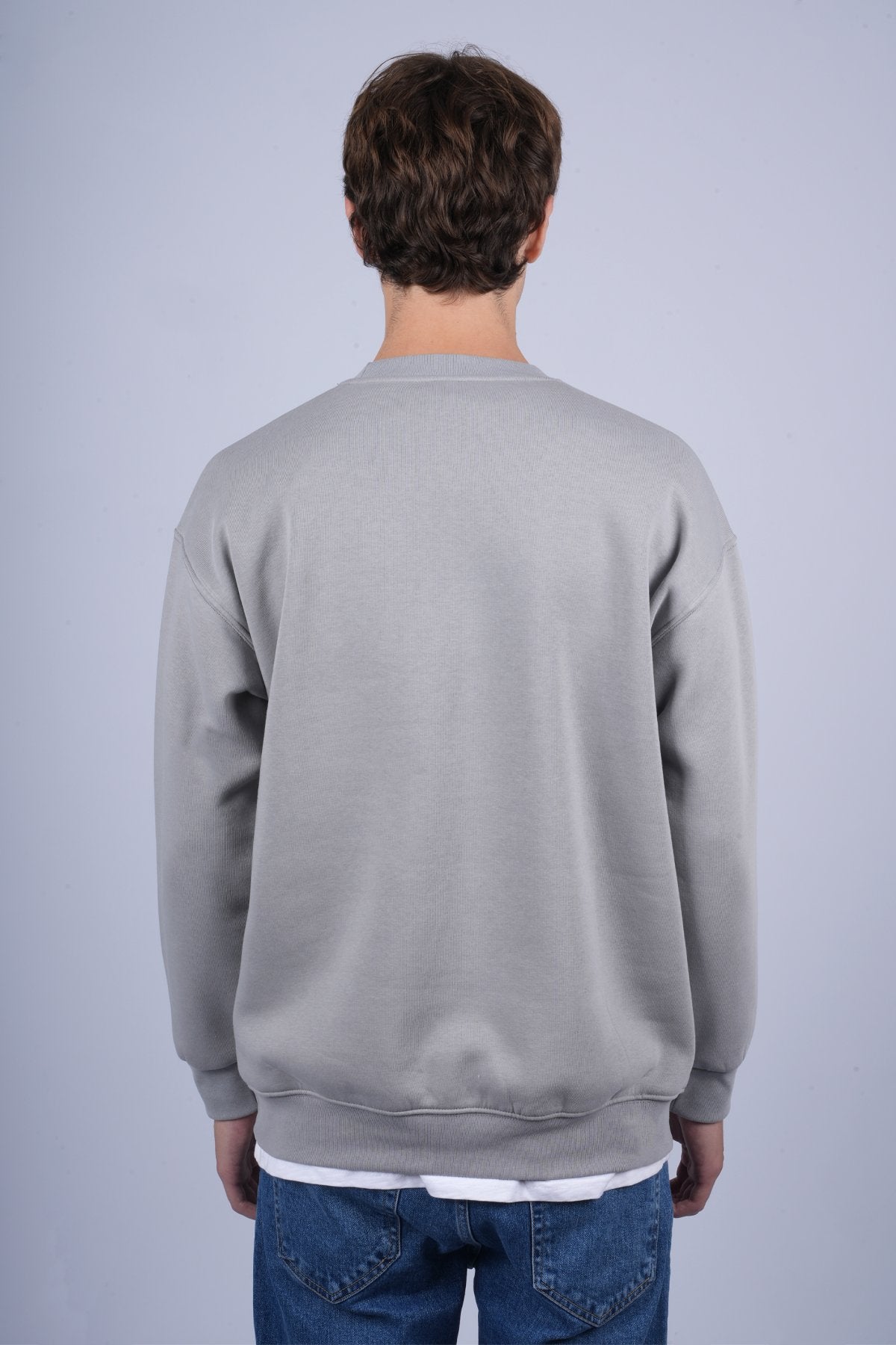 9505 JS 0 YAKA 3 İPLİK SWEAT -R - Color: GRİ