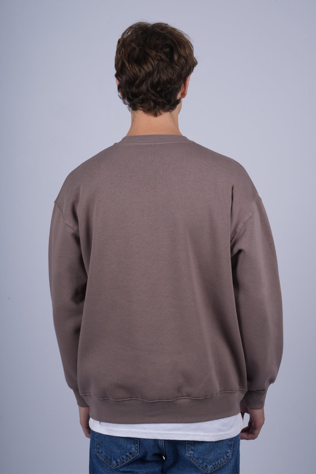 9505 JS 0 YAKA 3 İPLİK SWEAT -R - Color: TOPRAK