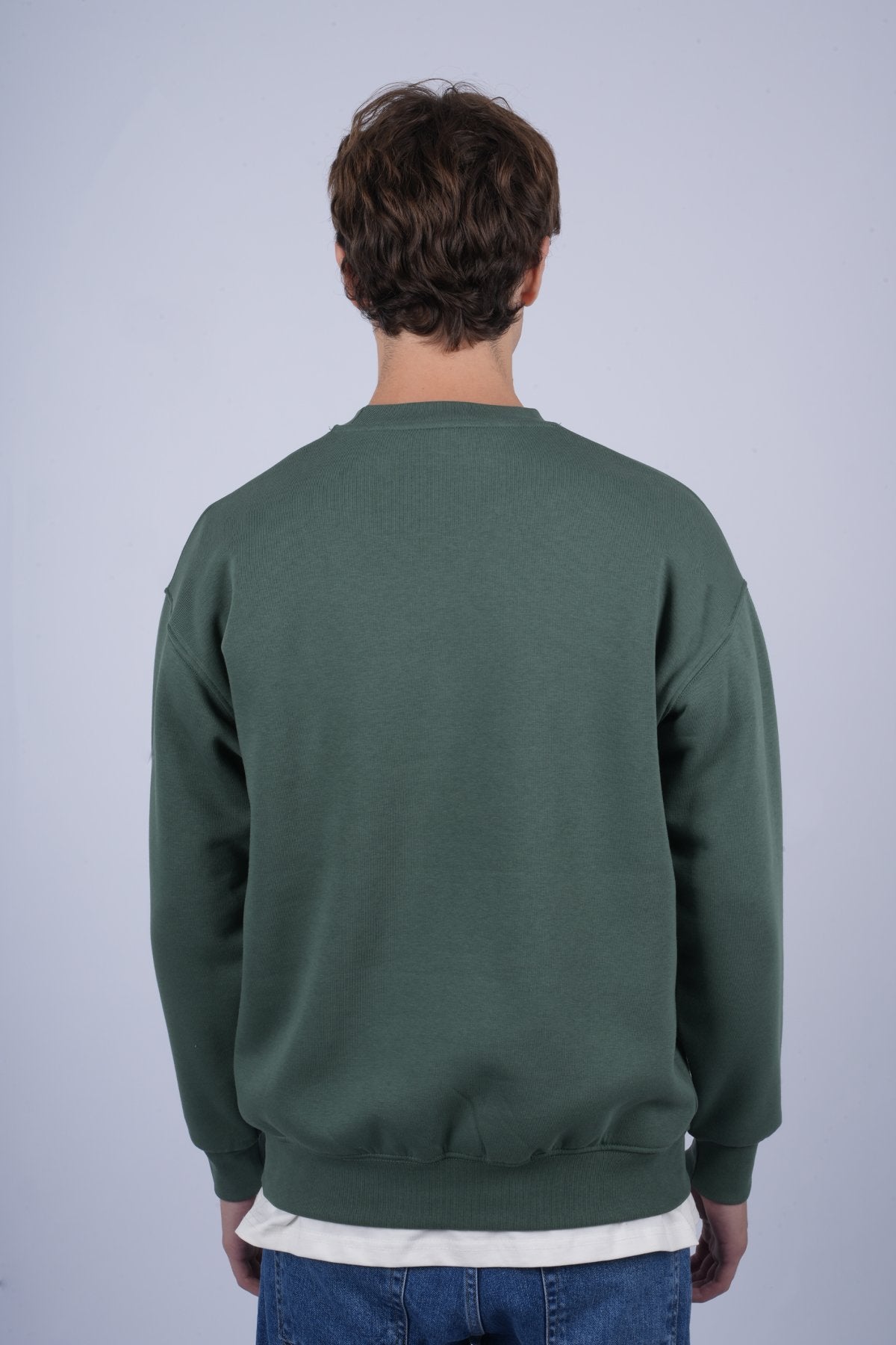 9505 JS 0 YAKA 3 İPLİK SWEAT -R - Color: NEFTİ