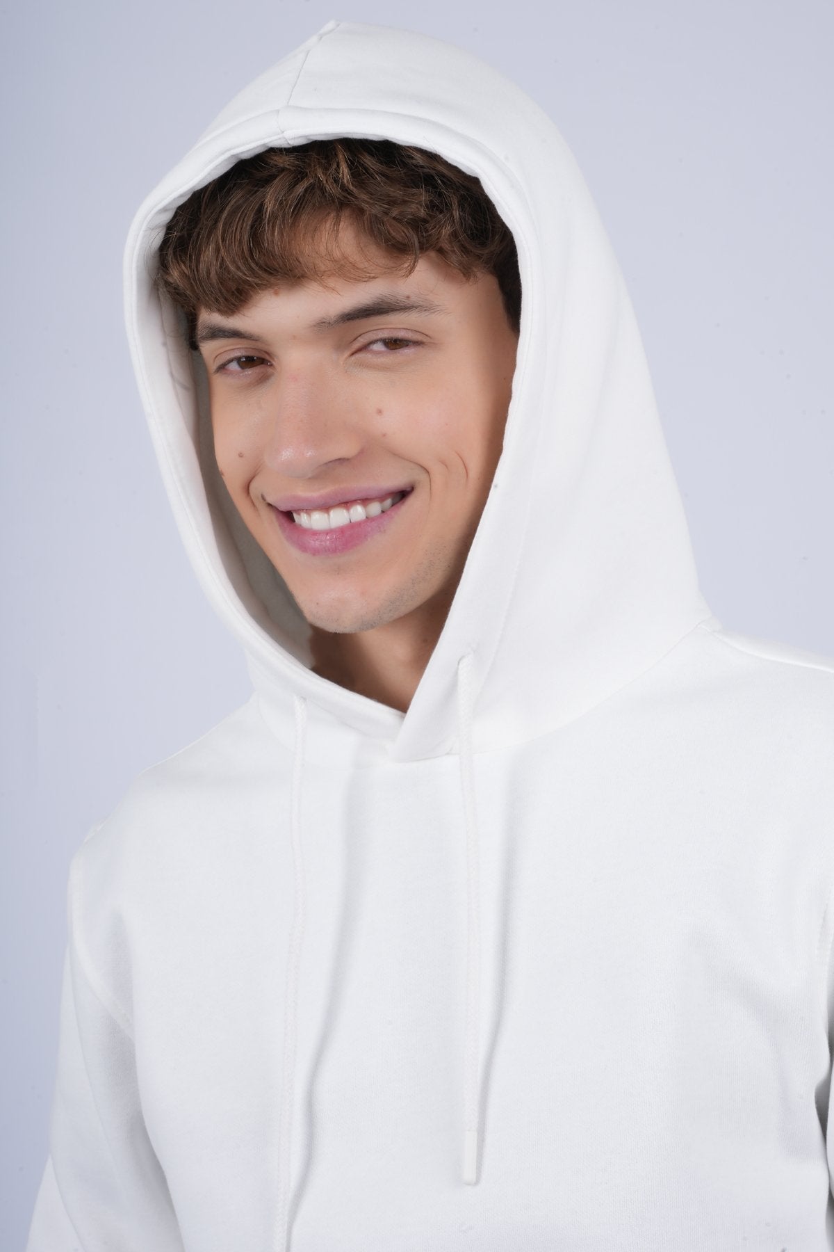 9506 JS KAPŞONLU 3 İPLİK SWEAT -R - Color: EKRU