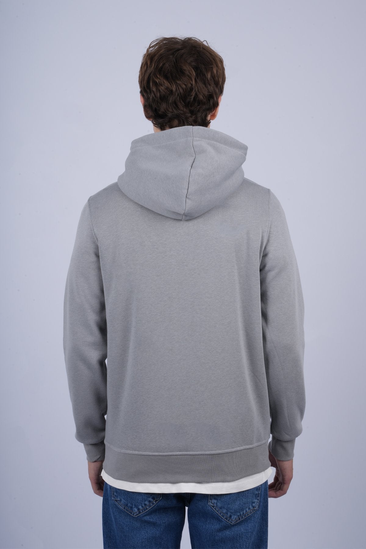 9506 JS KAPŞONLU 3 İPLİK SWEAT -R - Color: GRİ