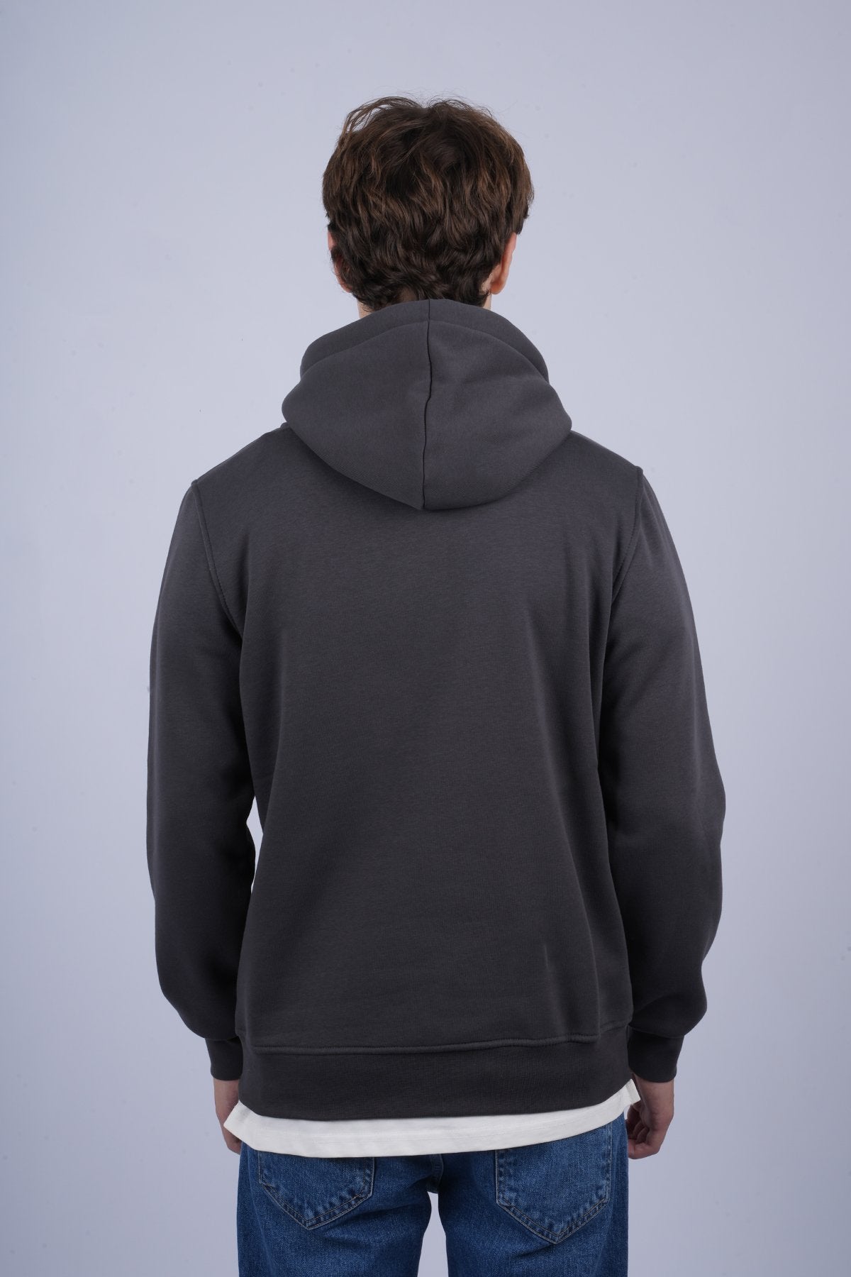 9506 JS KAPŞONLU 3 İPLİK SWEAT -R - Color: ANTRASİT