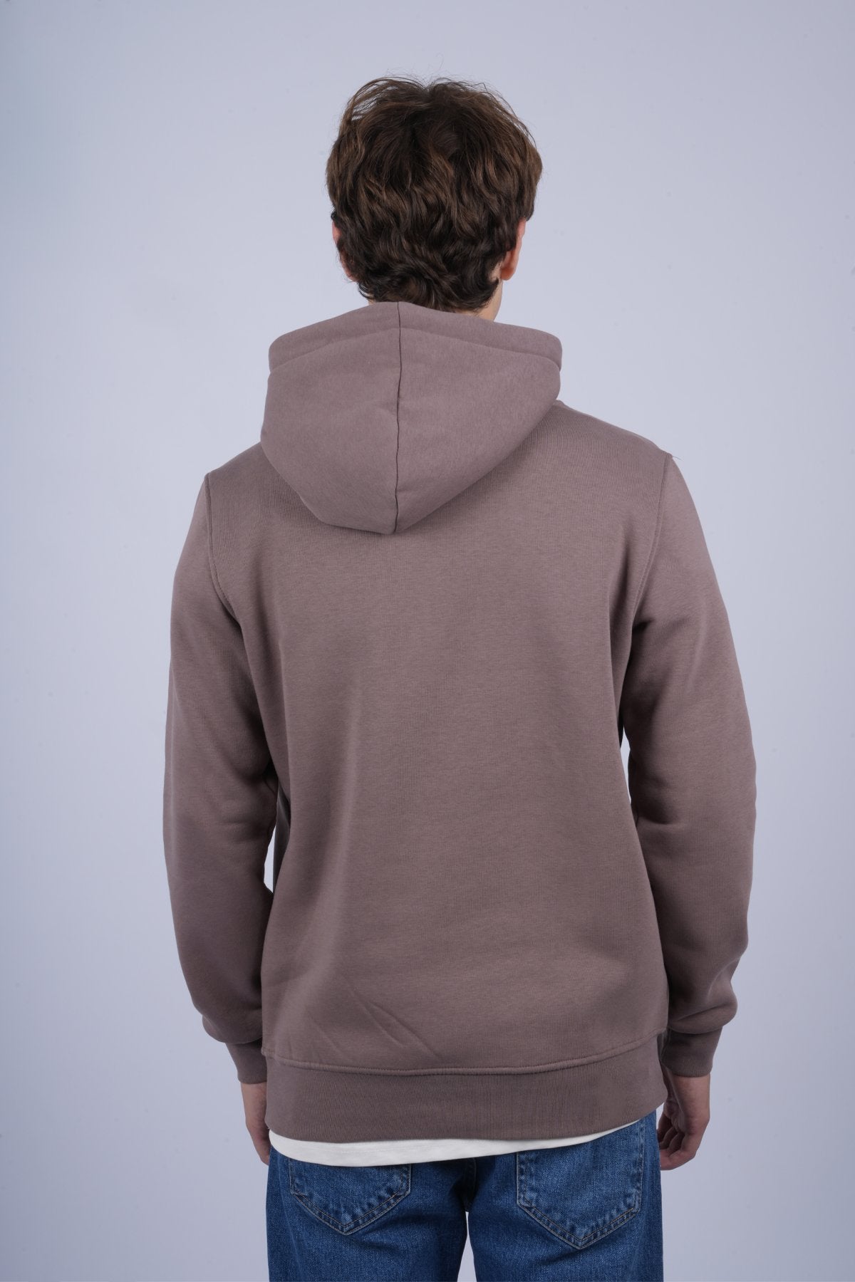 9506 JS KAPŞONLU 3 İPLİK SWEAT -R - Color: TOPRAK