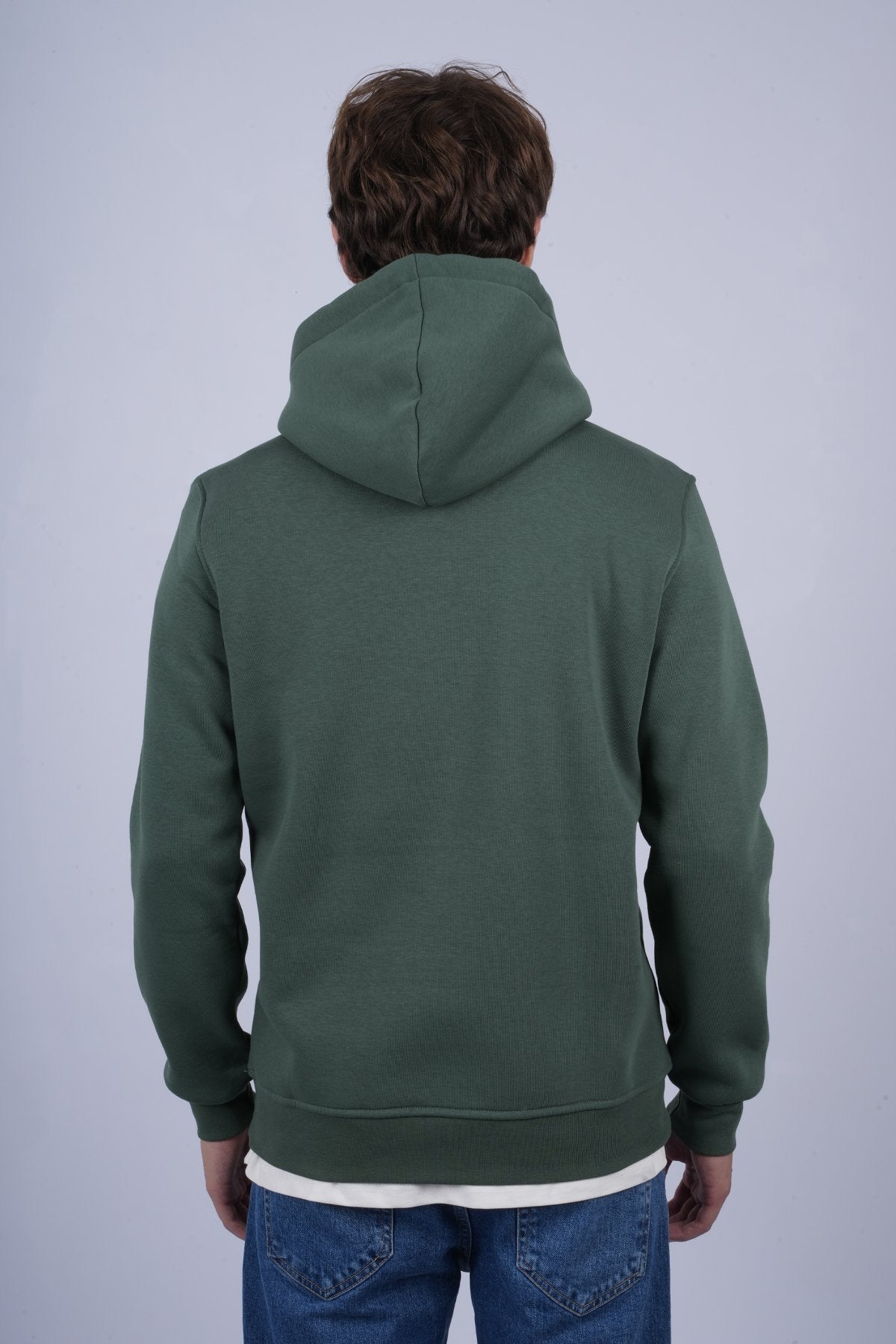 9506 JS KAPŞONLU 3 İPLİK SWEAT -R - Color: NEFTİ