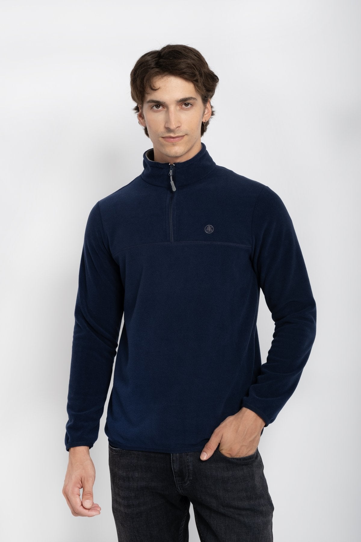 9500 JS BASİC DİK YAKA POLAR -WS - Color: LACİVERT