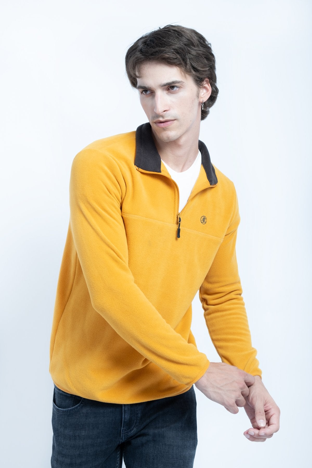 9500 JS BASİC DİK YAKA POLAR -WS - Color: HARDAL