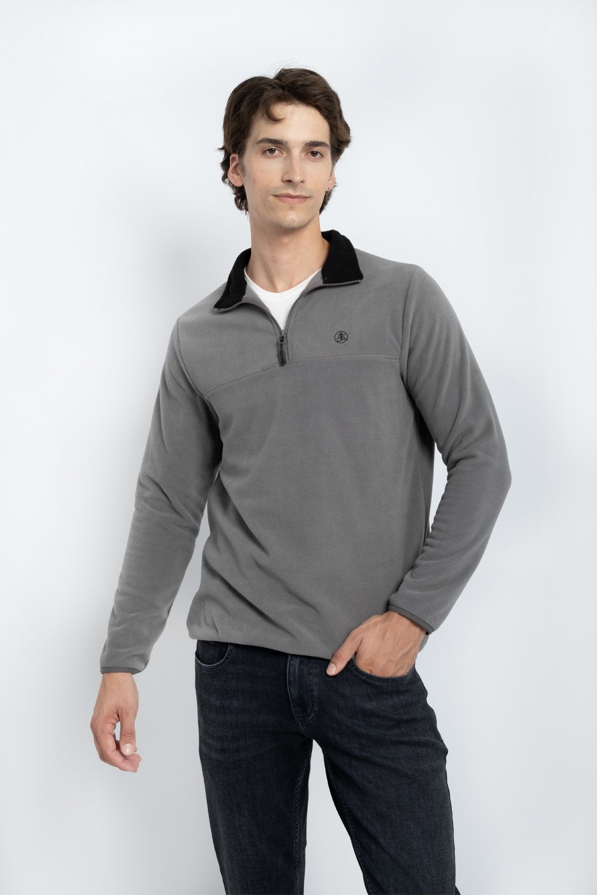 9500 JS BASİC DİK YAKA POLAR -WS - Color: GRİ