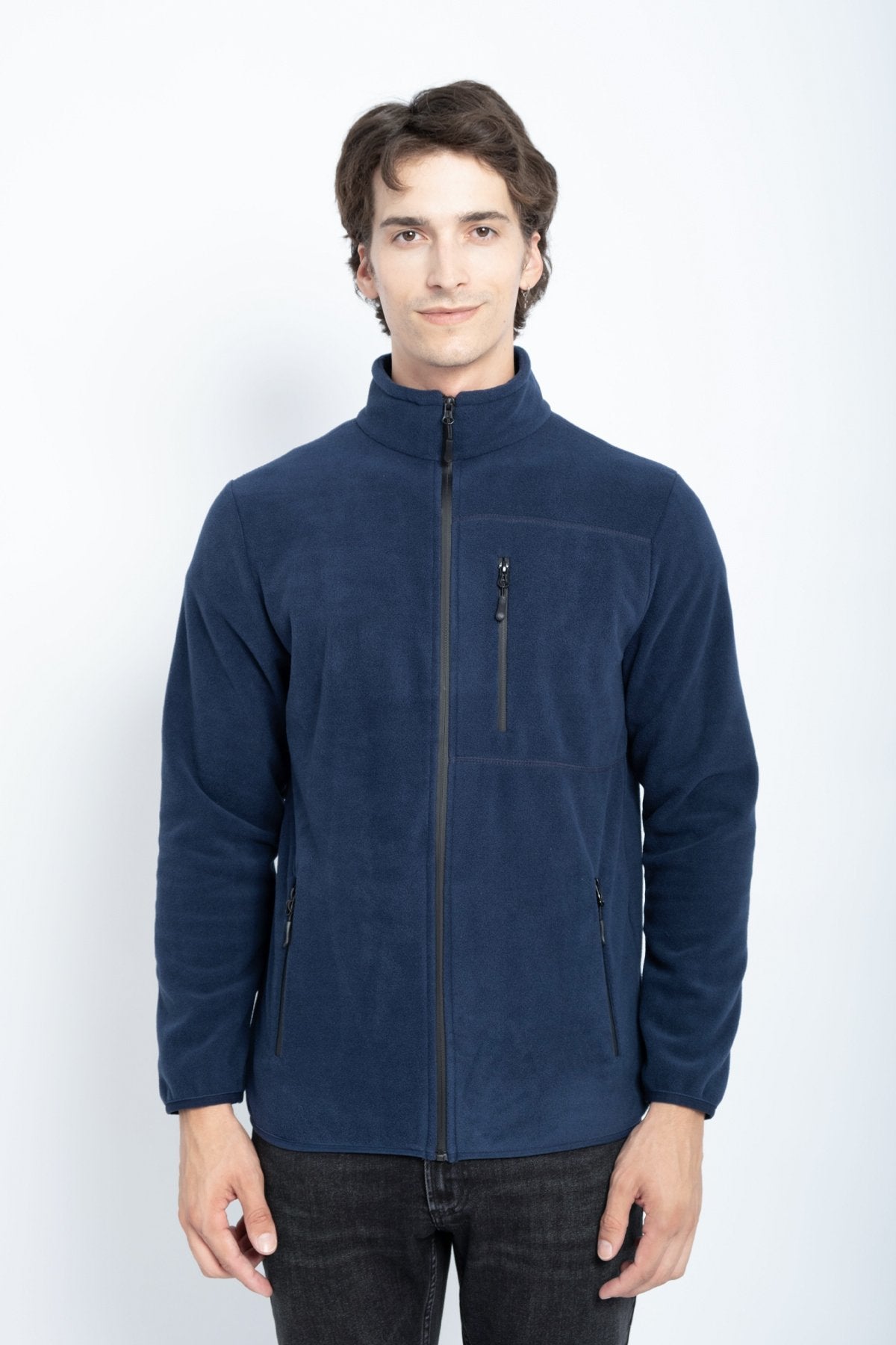 9501 JS DİK YAKA POLAR HIRKA -R - Color: LACİVERT