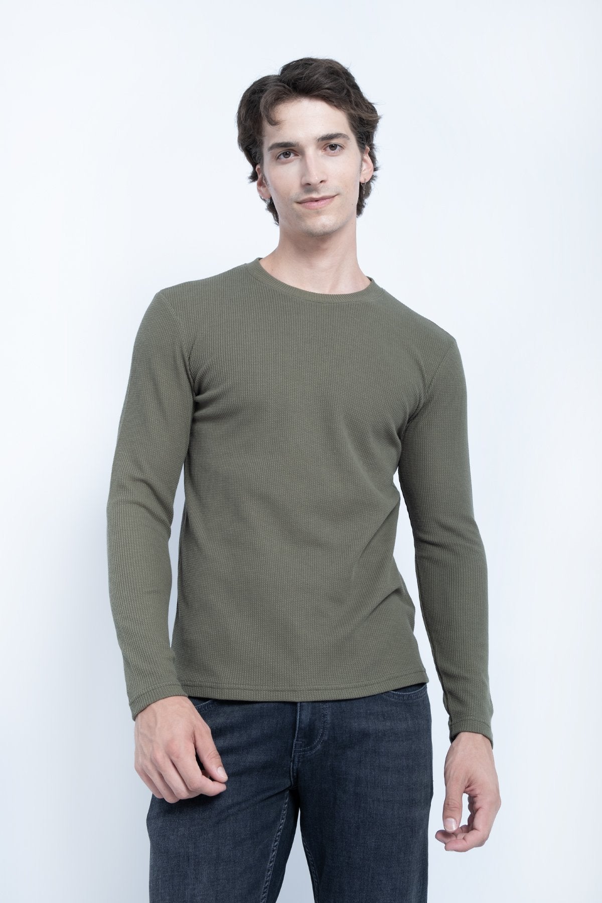 9511 JS 0 YAKA BASİC WAFFLE -R - Color: HAKİ