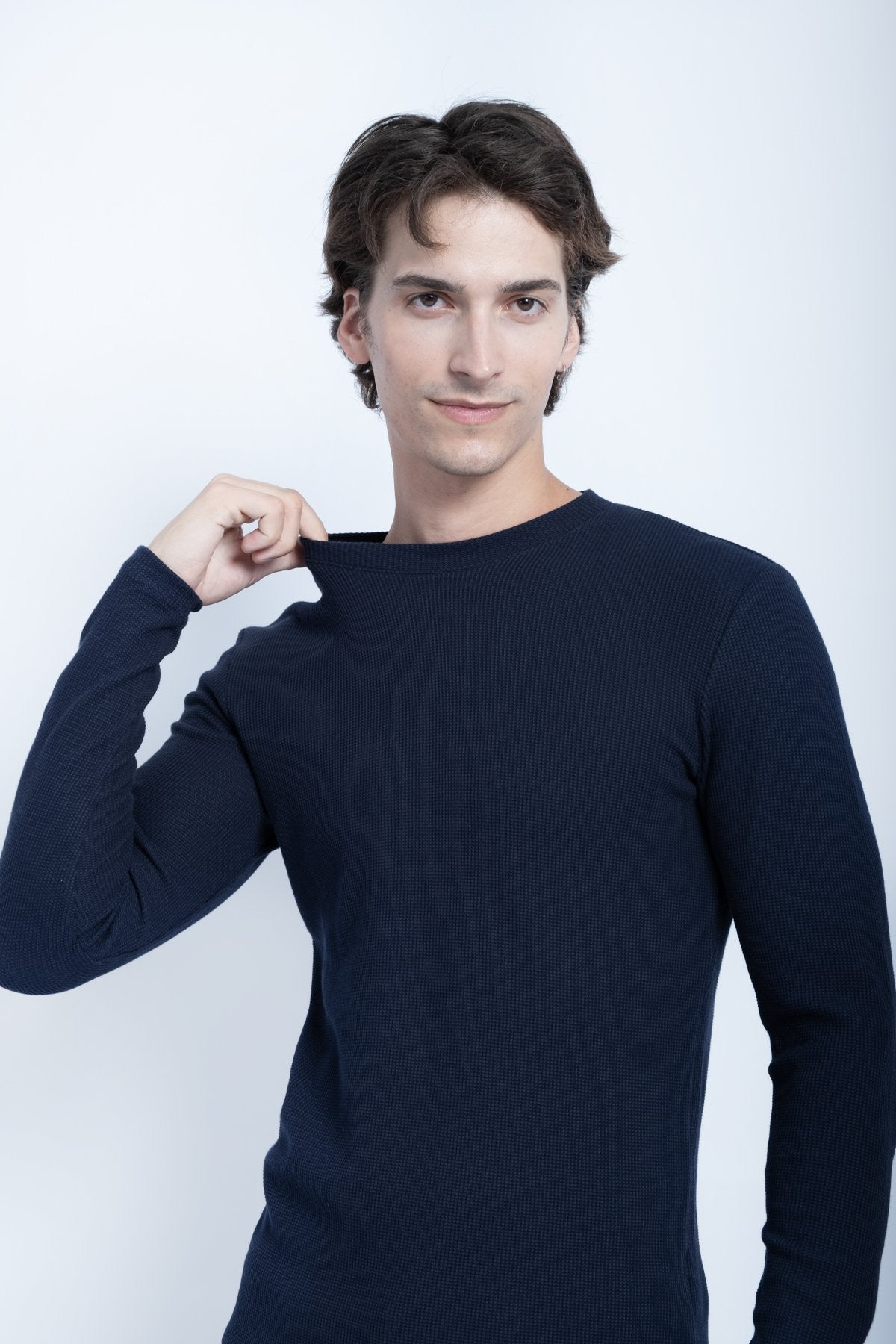 9511 JS 0 YAKA BASİC WAFFLE -R - Color: INDIGO