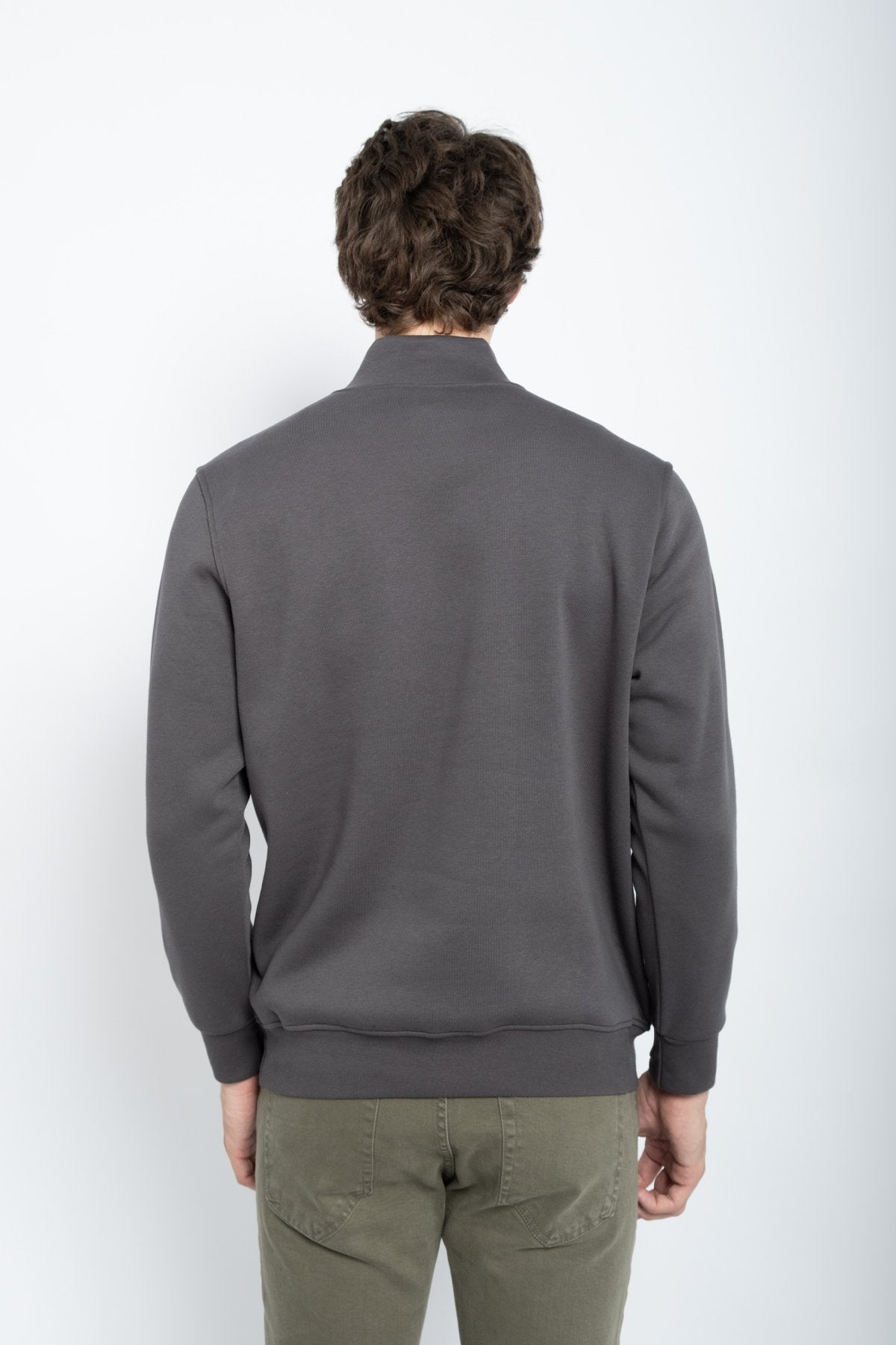 9509 JS DİK YAKA 3 İPLİK METAL FERMUAR -R - Color: ANTRASİT