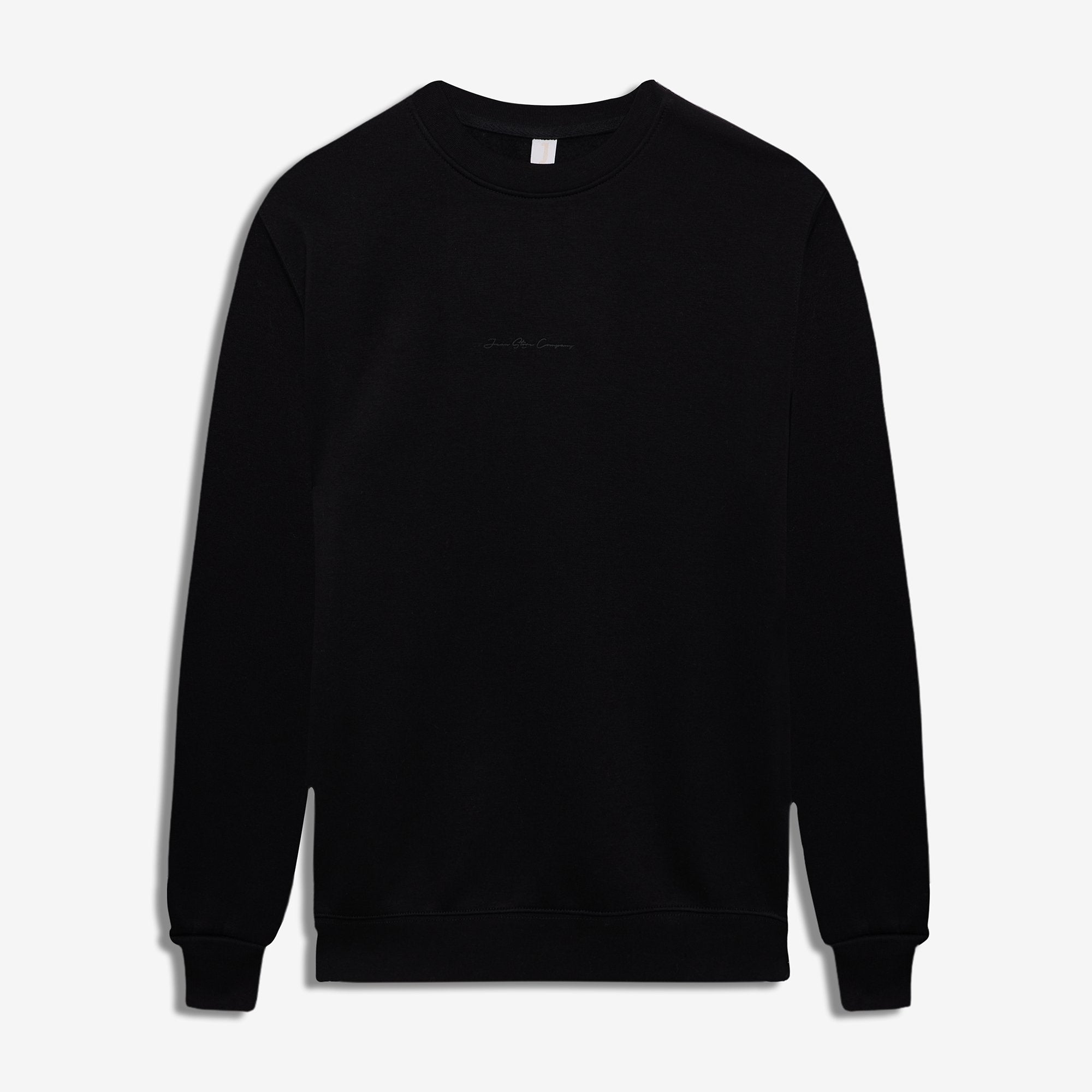 9507 JS 0 YAKA ENJ BASKI 3 İPLİK SWEAT -WS - Color: SİYAH