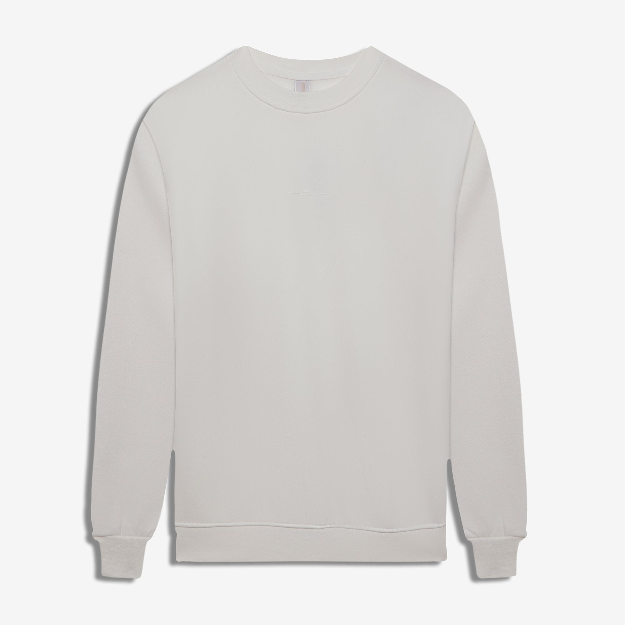 9507 JS 0 YAKA ENJ BASKI 3 İPLİK SWEAT -WS - Color: EKRU