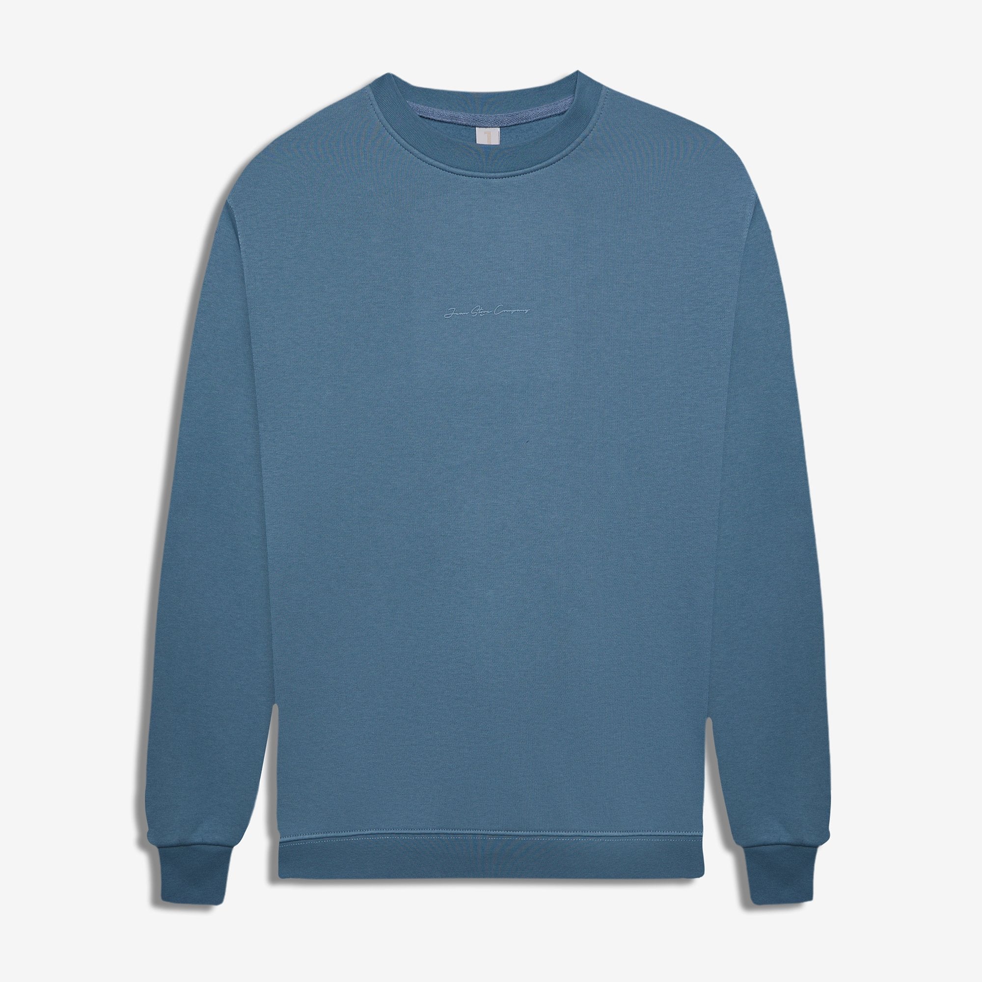 9507 JS 0 YAKA ENJ BASKI 3 İPLİK SWEAT -R - Color: S MAVİ