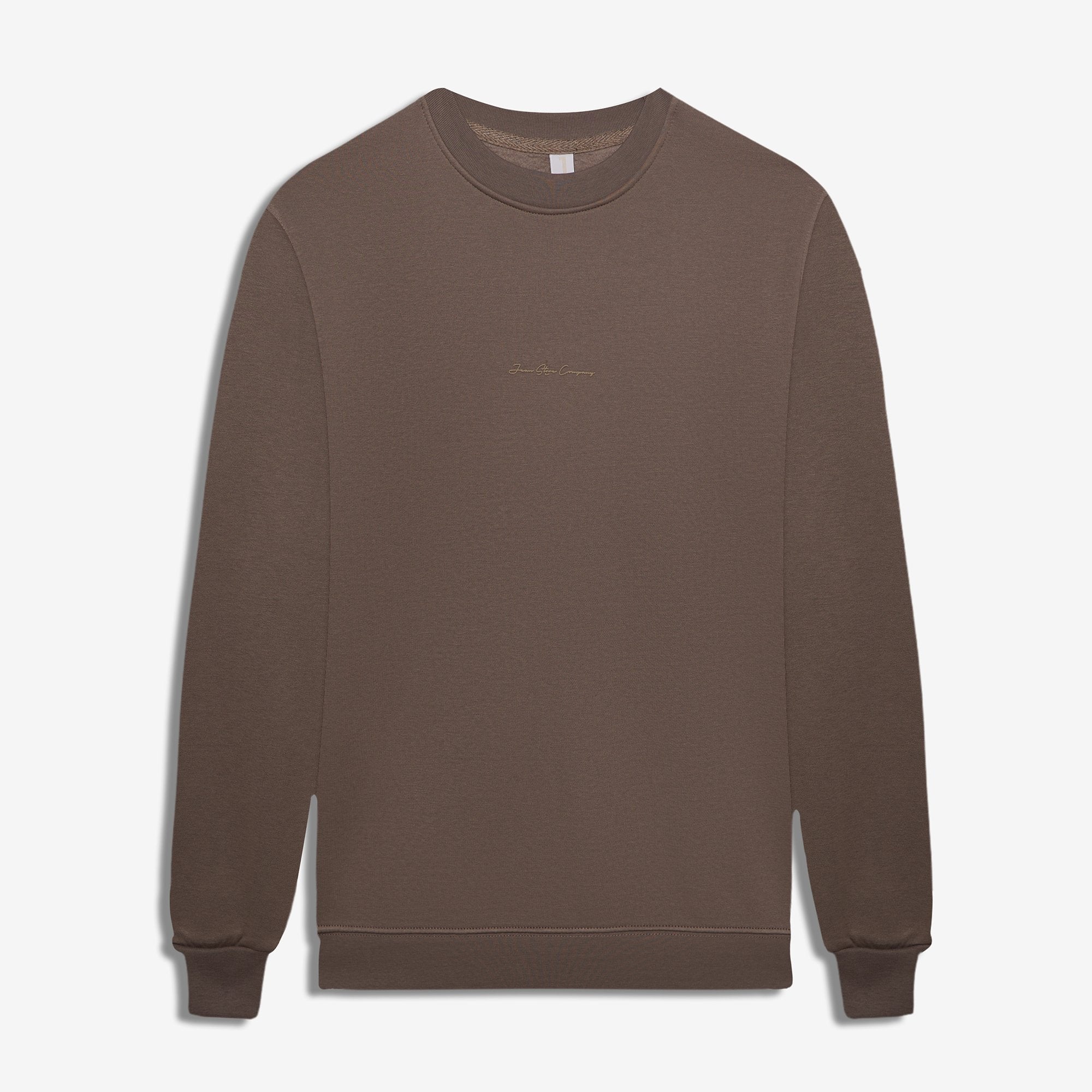 9507 JS 0 YAKA ENJ BASKI 3 İPLİK SWEAT -WS - Color: TOPRAK