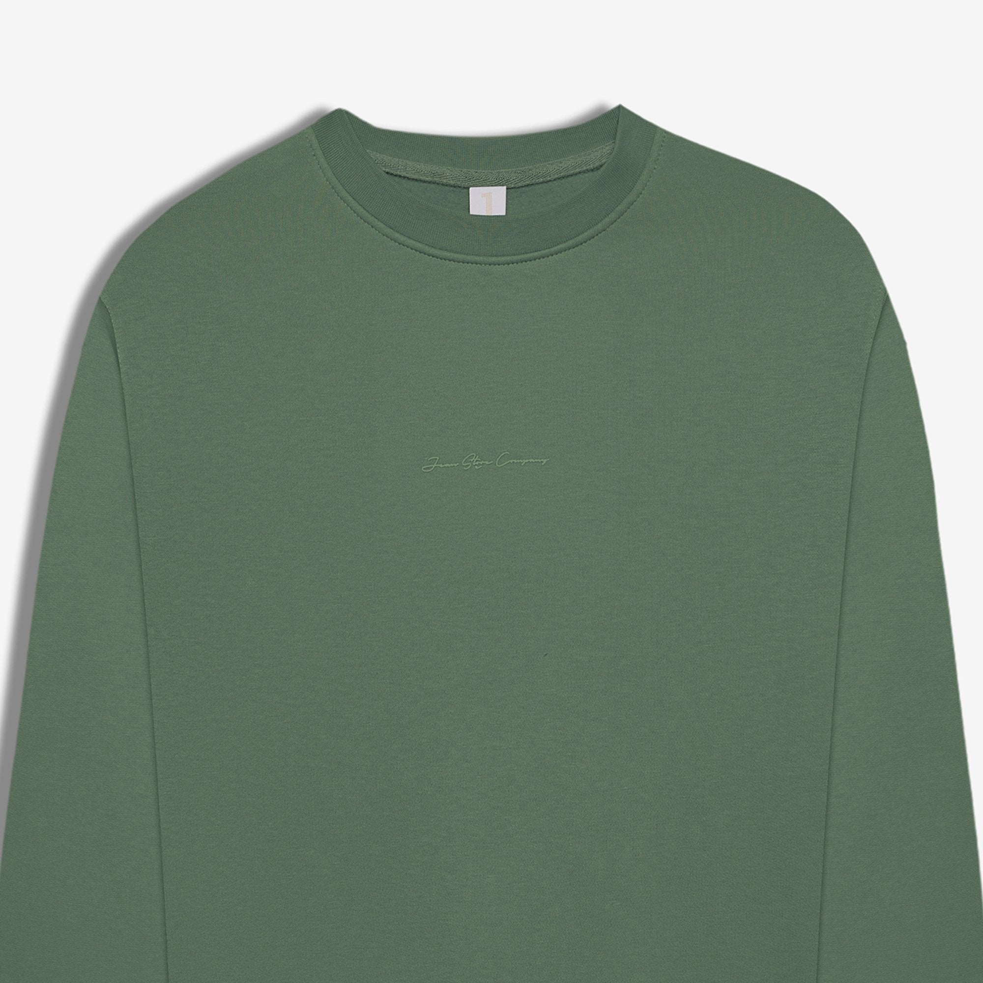 9507 JS 0 YAKA ENJ BASKI 3 İPLİK SWEAT -R - Color: ELMA