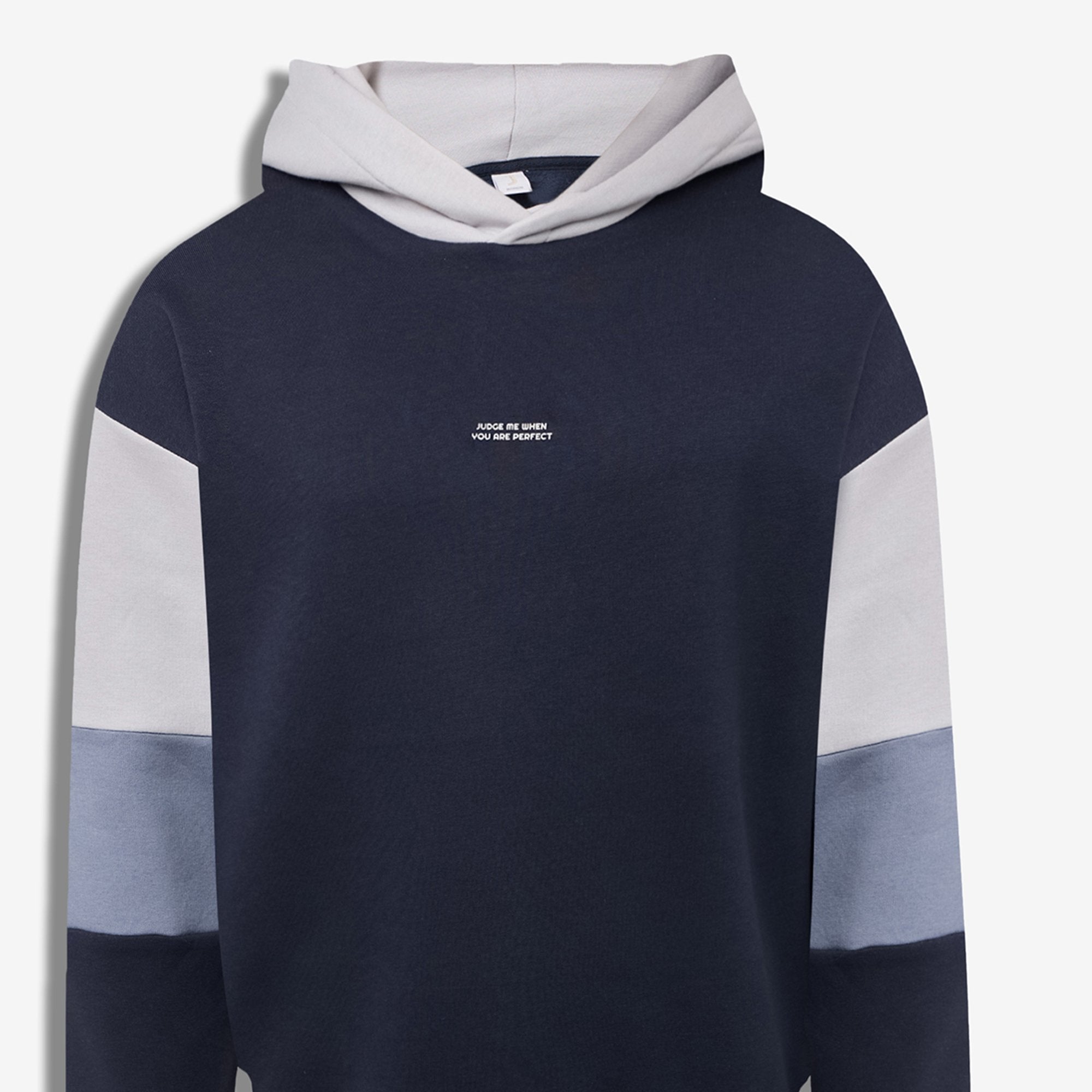 9555 JS KAPŞONLU KOL PARÇALI ENJEKSİYON BASKI 3 İPLİK -R - Color: LACİVERT