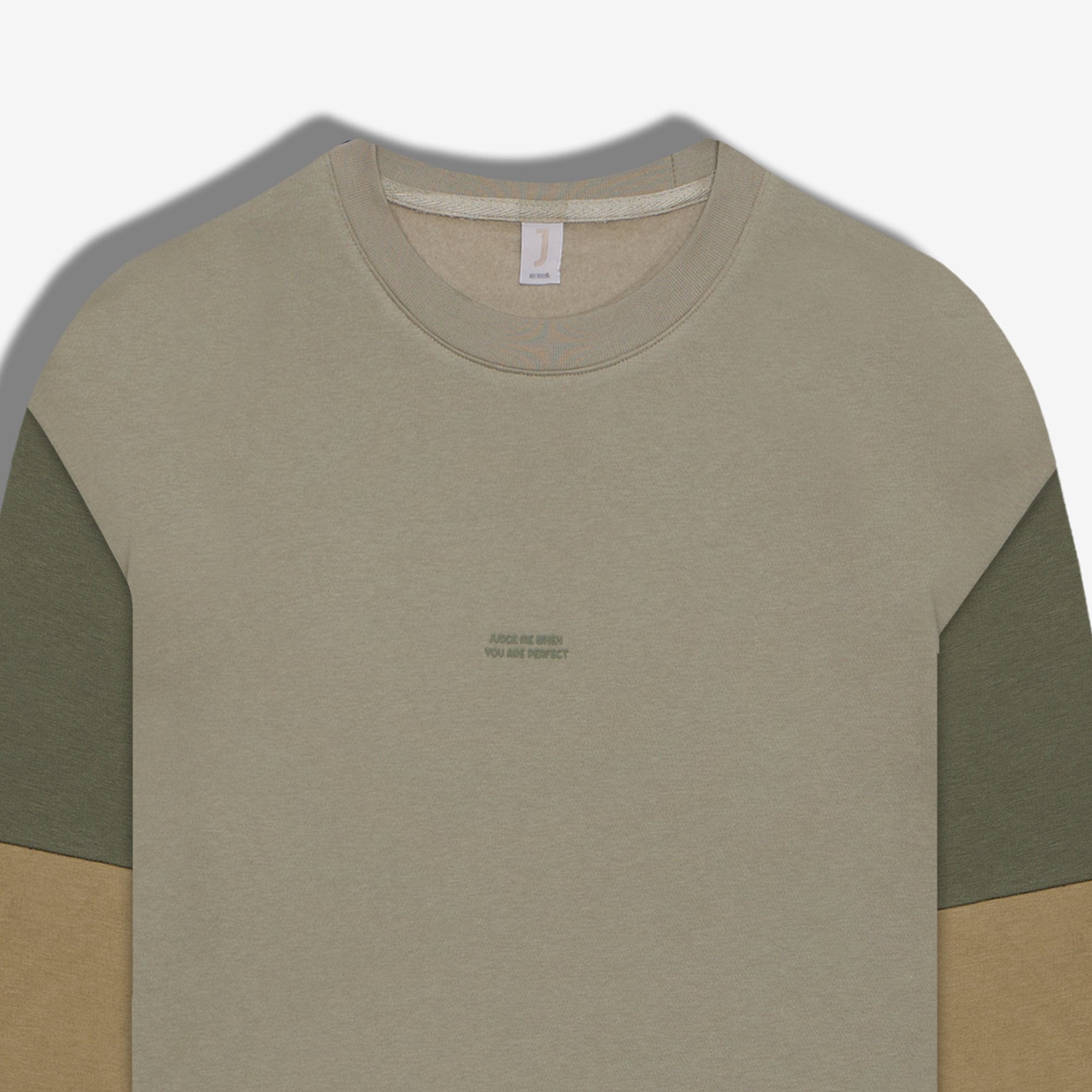 9554 JS 0 YAKA KOL PARÇALI ENJEKSİYON BASKI 3 İPLİK -R - Color: TAŞ