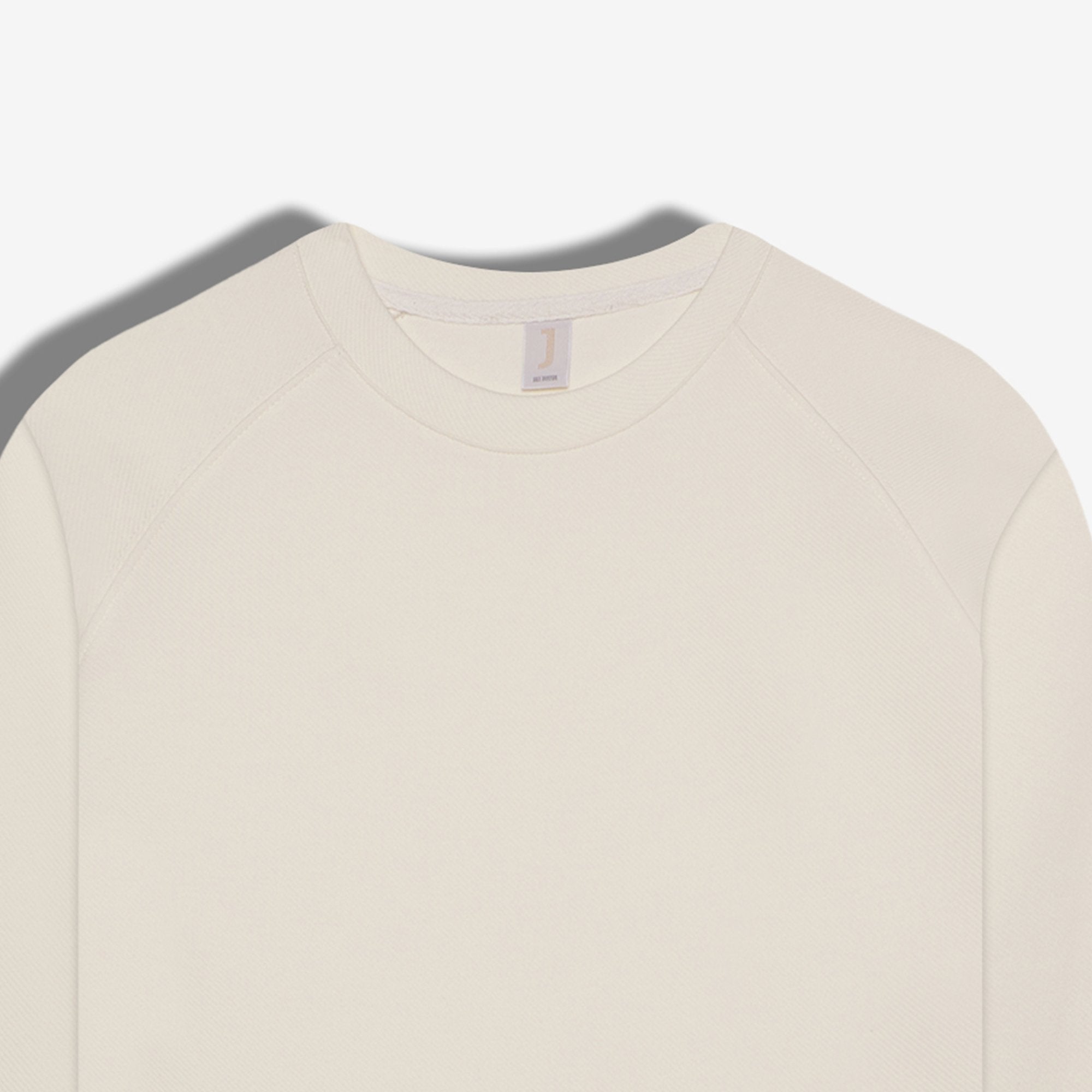 9522 JS 0 YAKA REGLAN KOL DİYAGONEL SWEAT -WS - Color: EKRU