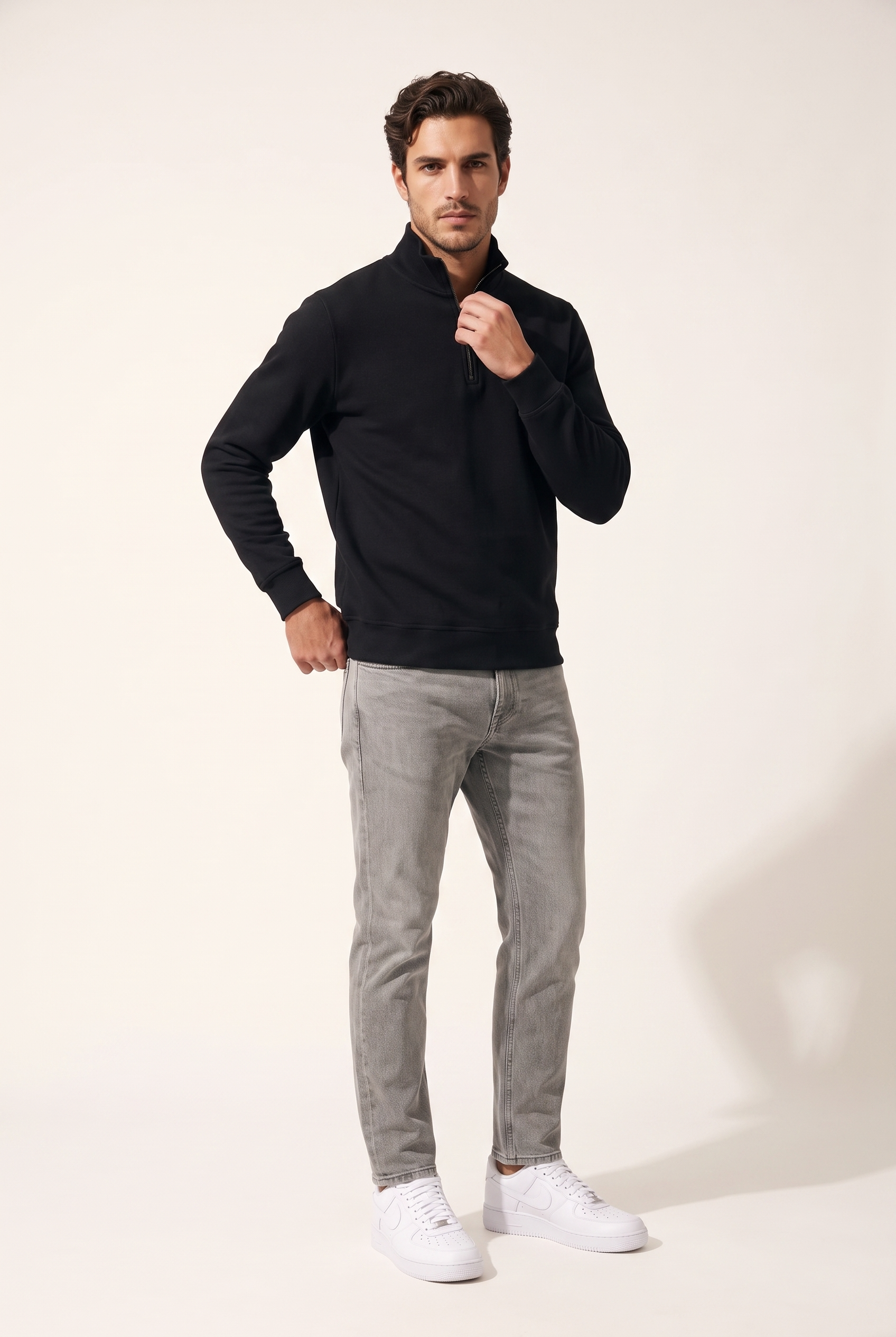 Dik Yaka Selanik Sweat (6217)