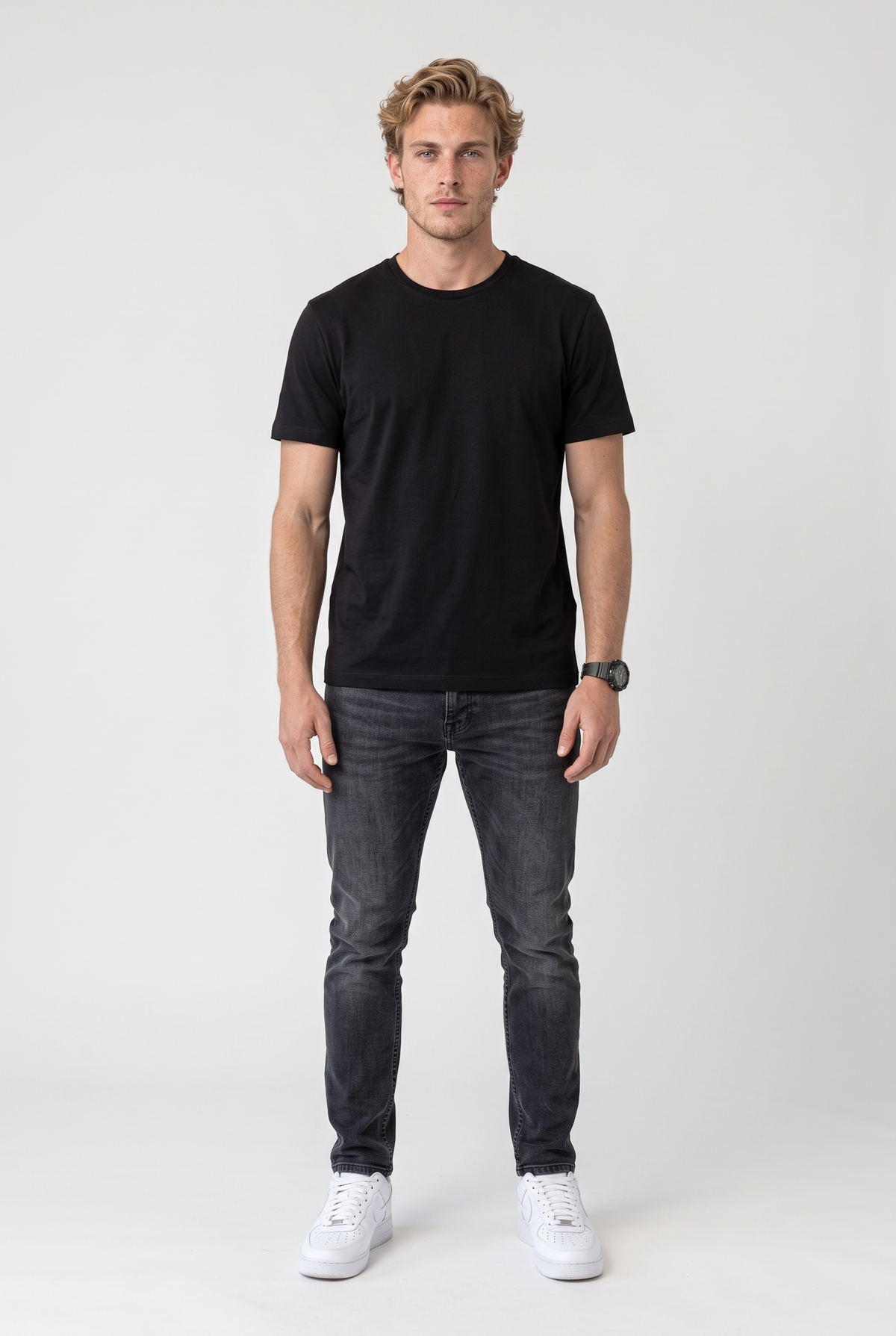 Sıfır Yaka Basic Lyc Süprem T-Shirt (6246)