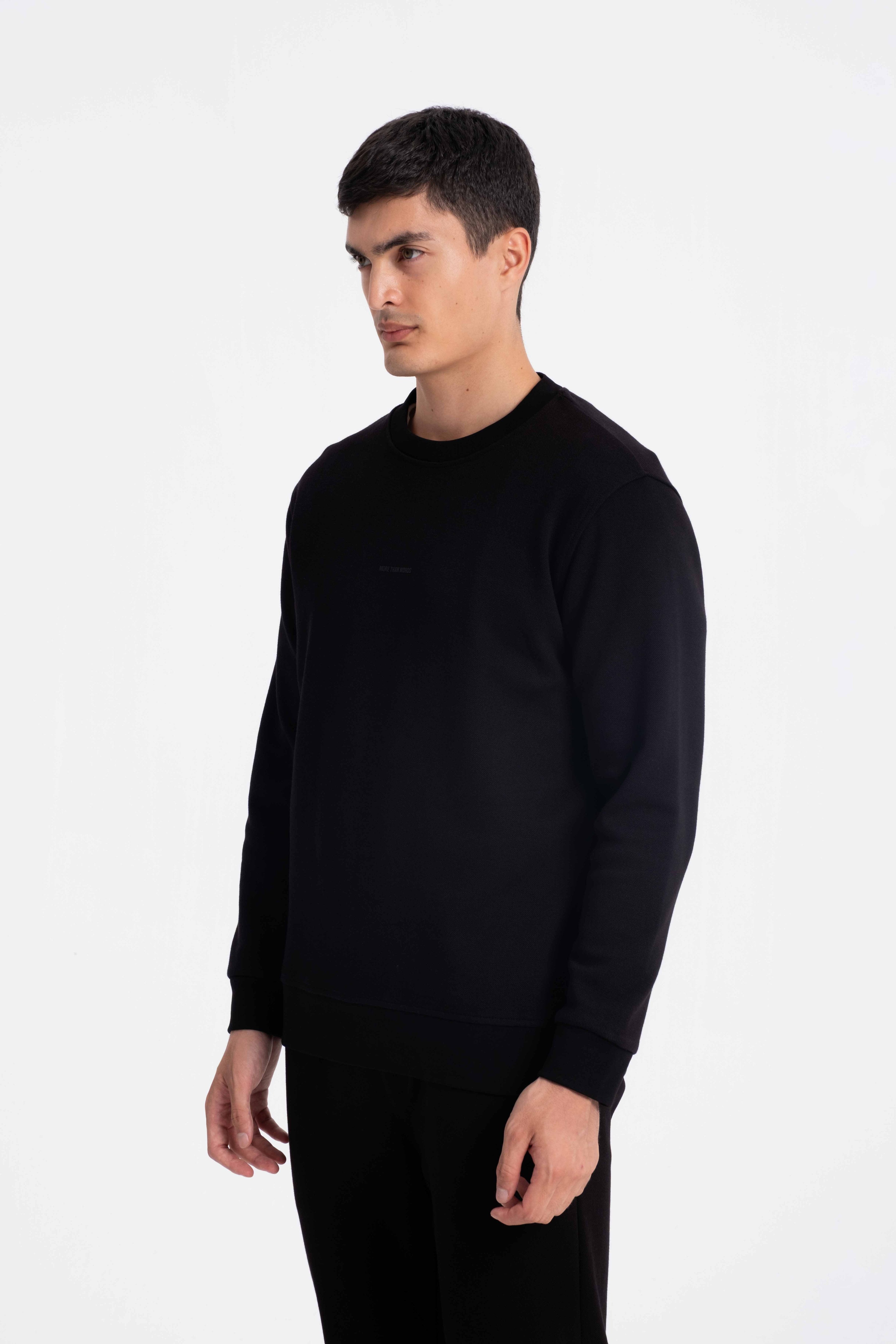 9519 JS 0 YAKA  LAKİNT SWEAT -R - Color: SİYAH
