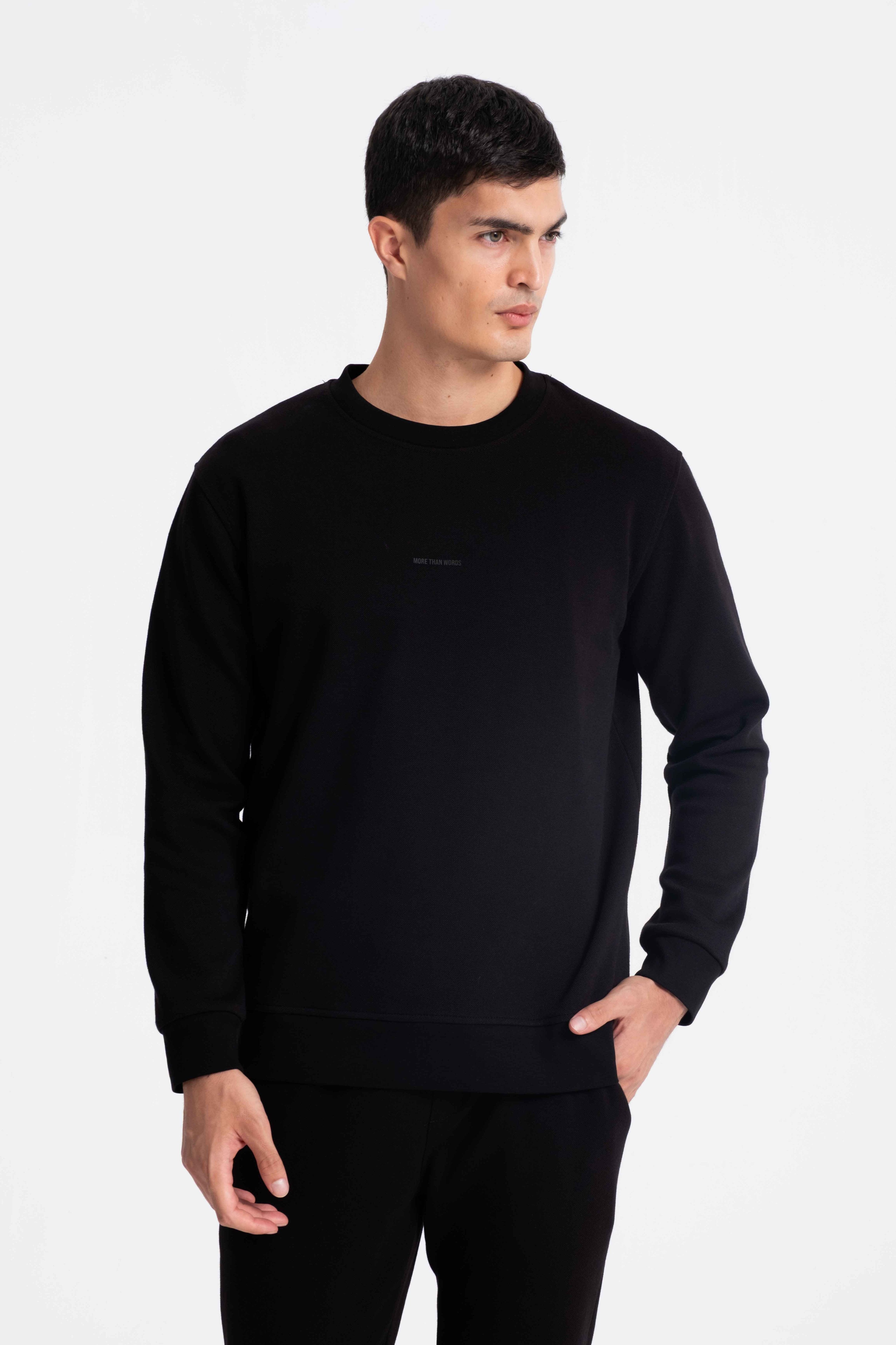9519 JS 0 YAKA  LAKİNT SWEAT -R - Color: SİYAH