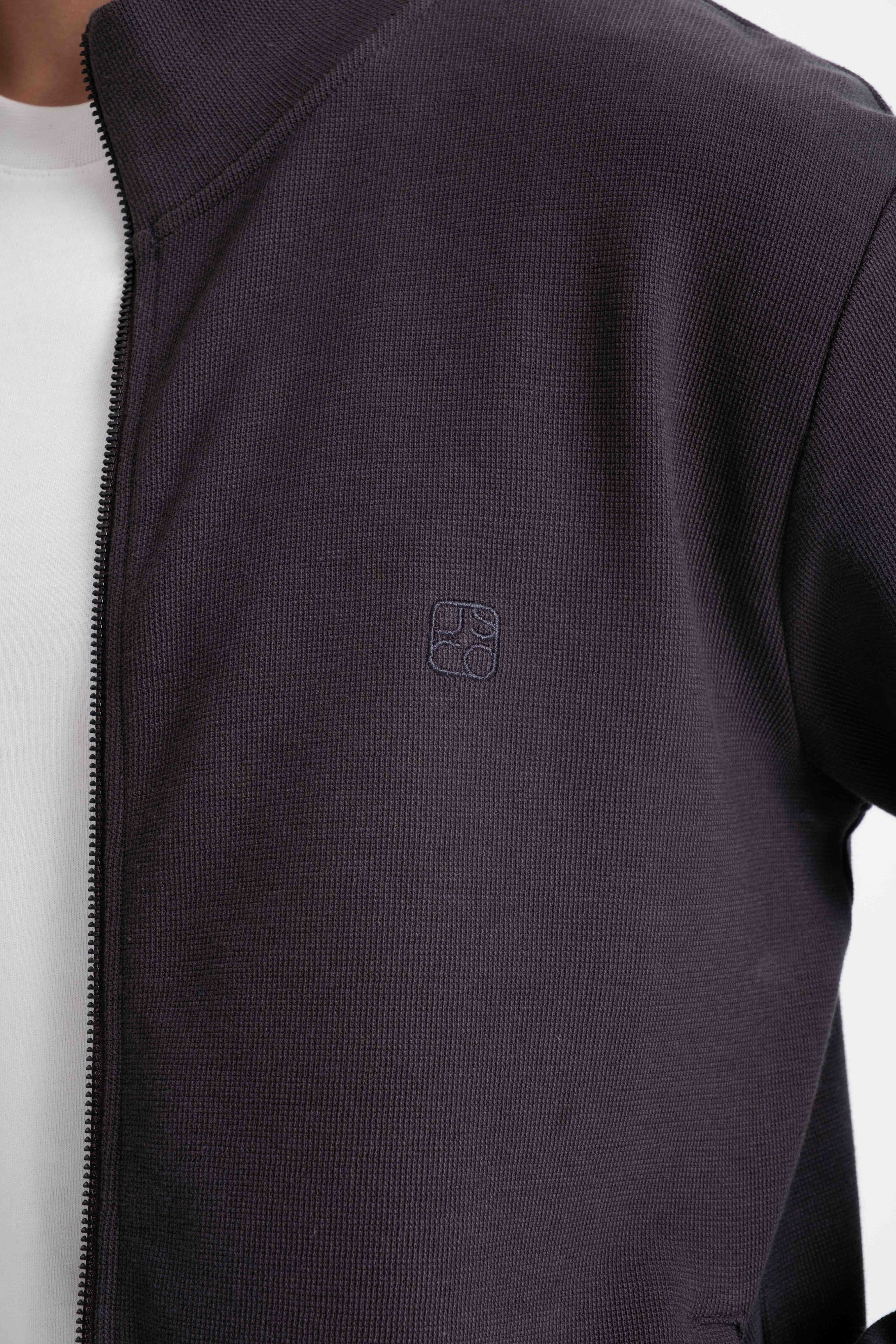 9553 JS DİK YAKA PITIRCIK SELANİK HIRKA -R - Color: ANTRASİT